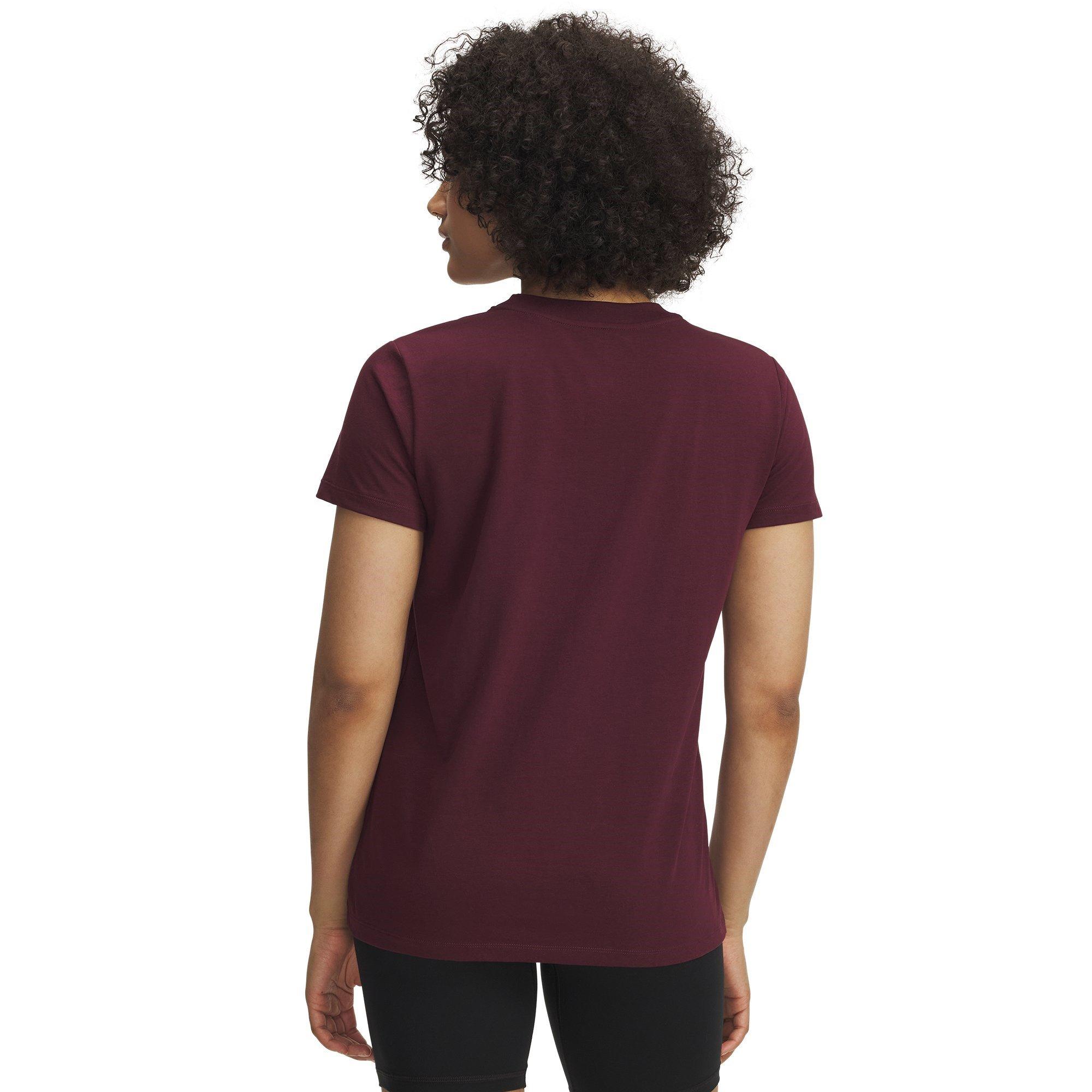 D.Maroon/White - Under Armour - Women's Campus Core Short-Sleeve Regular Fit T-Shirt - 2