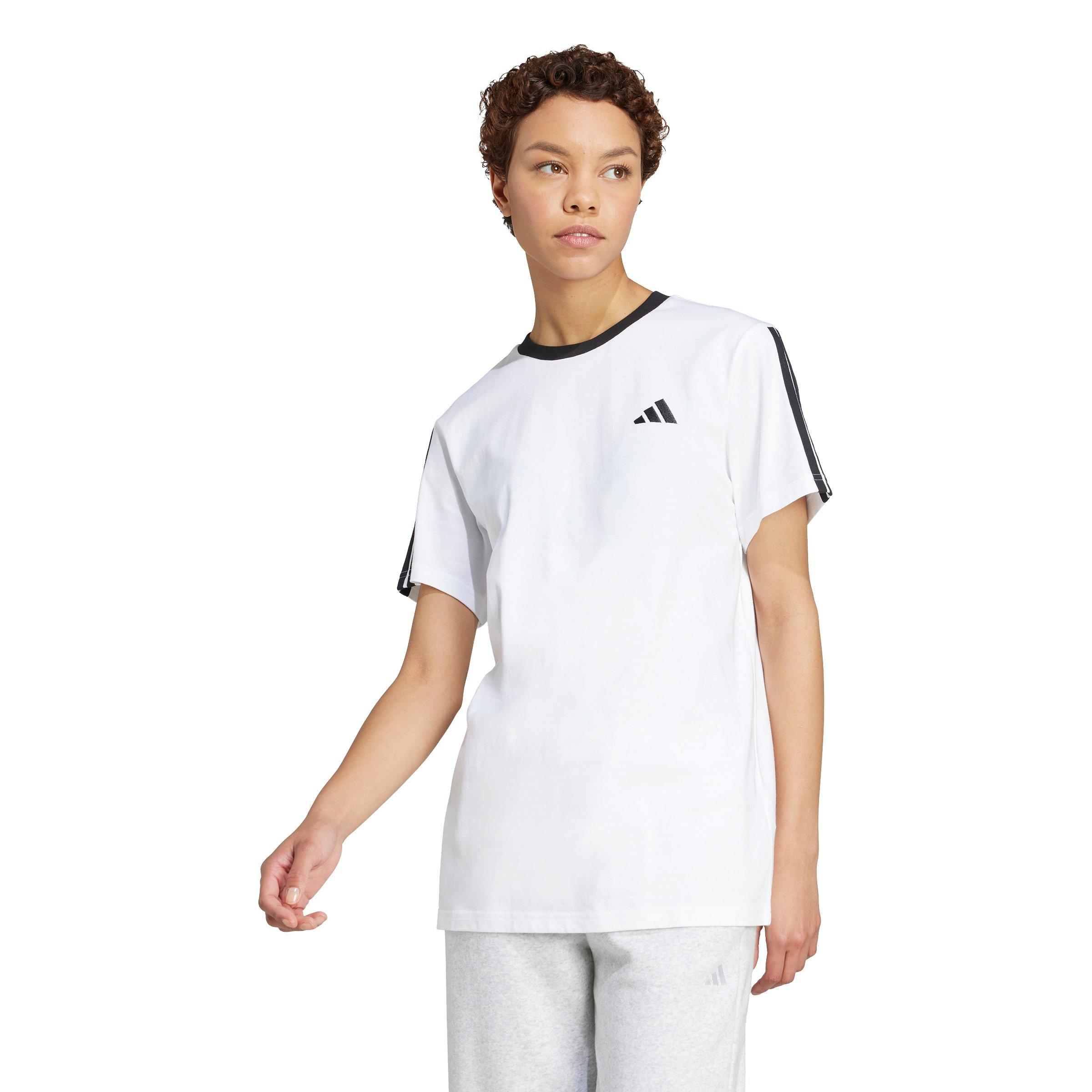Wit/Zwart - adidas - Essentials 3 Stripe T-Shirt Womens - 2