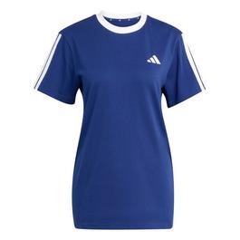 adidas Essentials 3 Stripe T-Shirt Womens