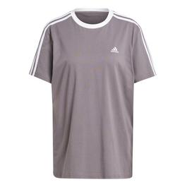 adidas Essentials 3 Stripe T-Shirt Womens