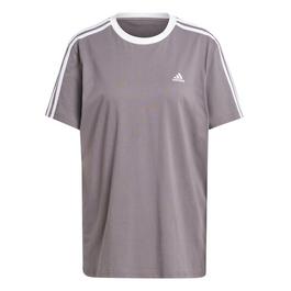 adidas Essentials 3 Stripe T Shirt Womens