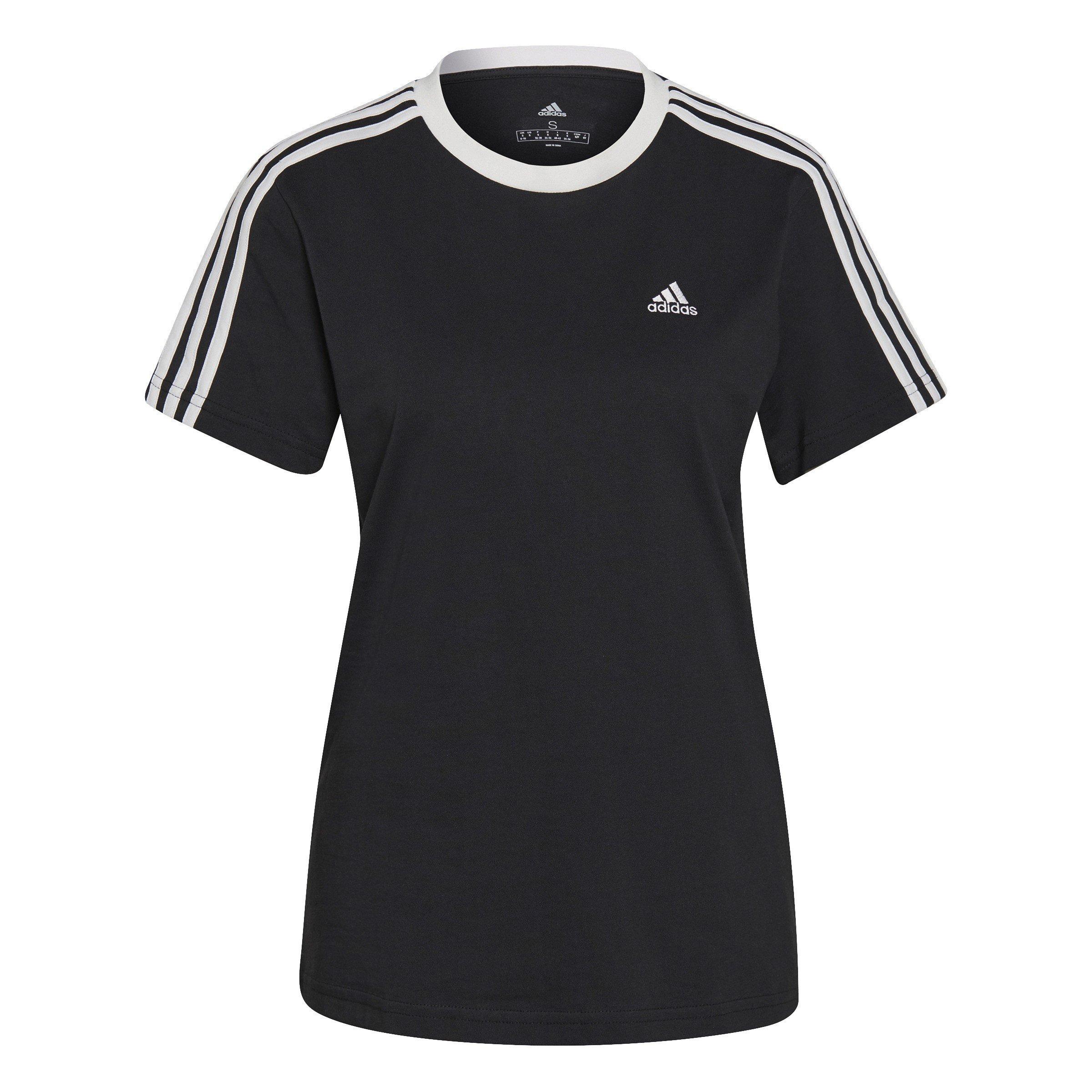 adidas 3 Stripe T Shirt Regulare Passform T Shirts Sports Direct