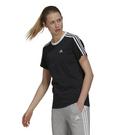 Schwarz/Weiß - adidas - 3 Stripe T-Shirt - 2