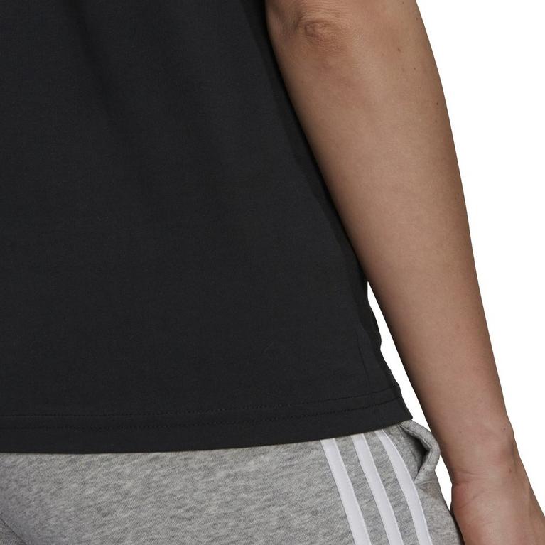 Schwarz/Weiß - adidas - 3 Stripe T-Shirt - 6