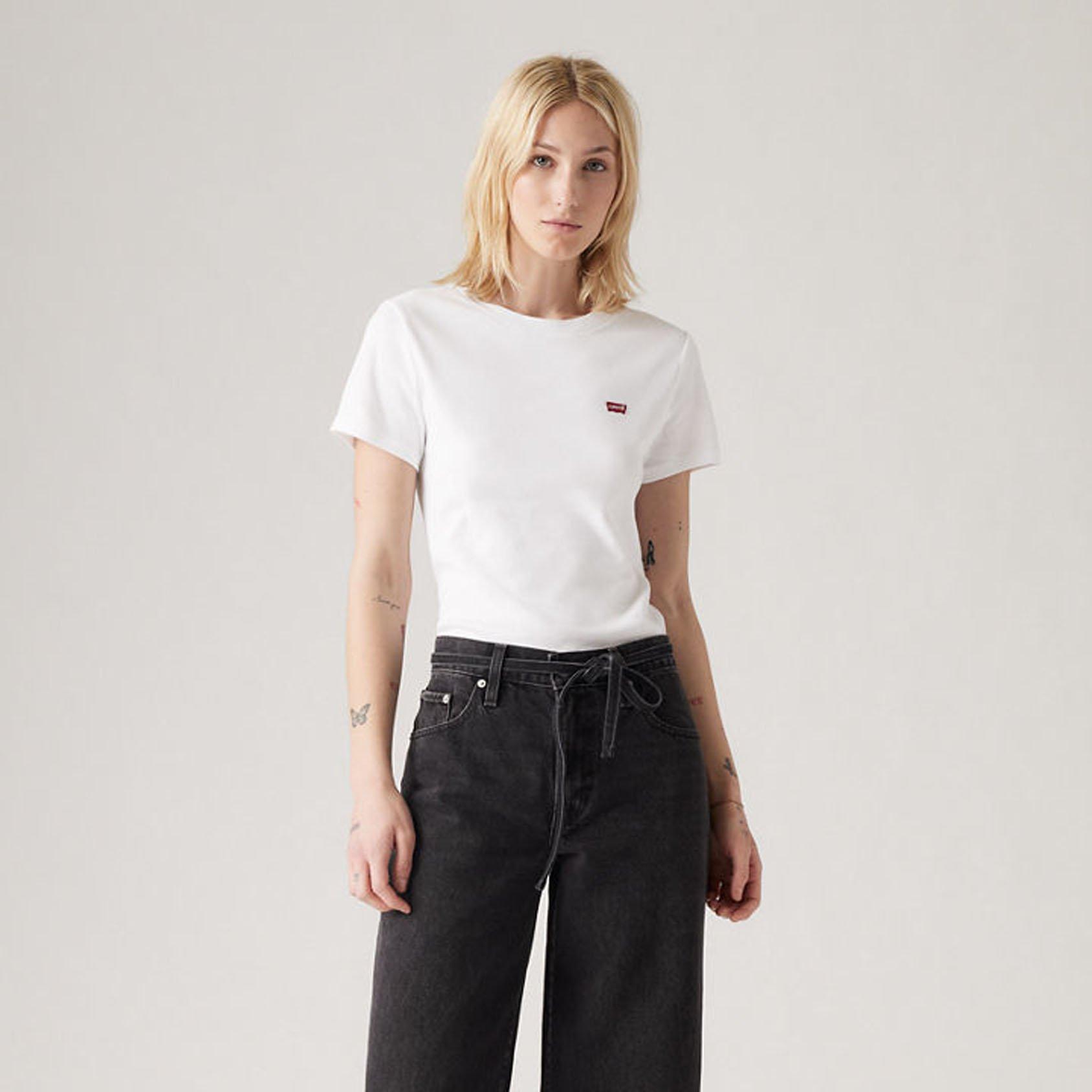 WHITE - Levis - Levis Essential Hm Ss Tee White + - 2