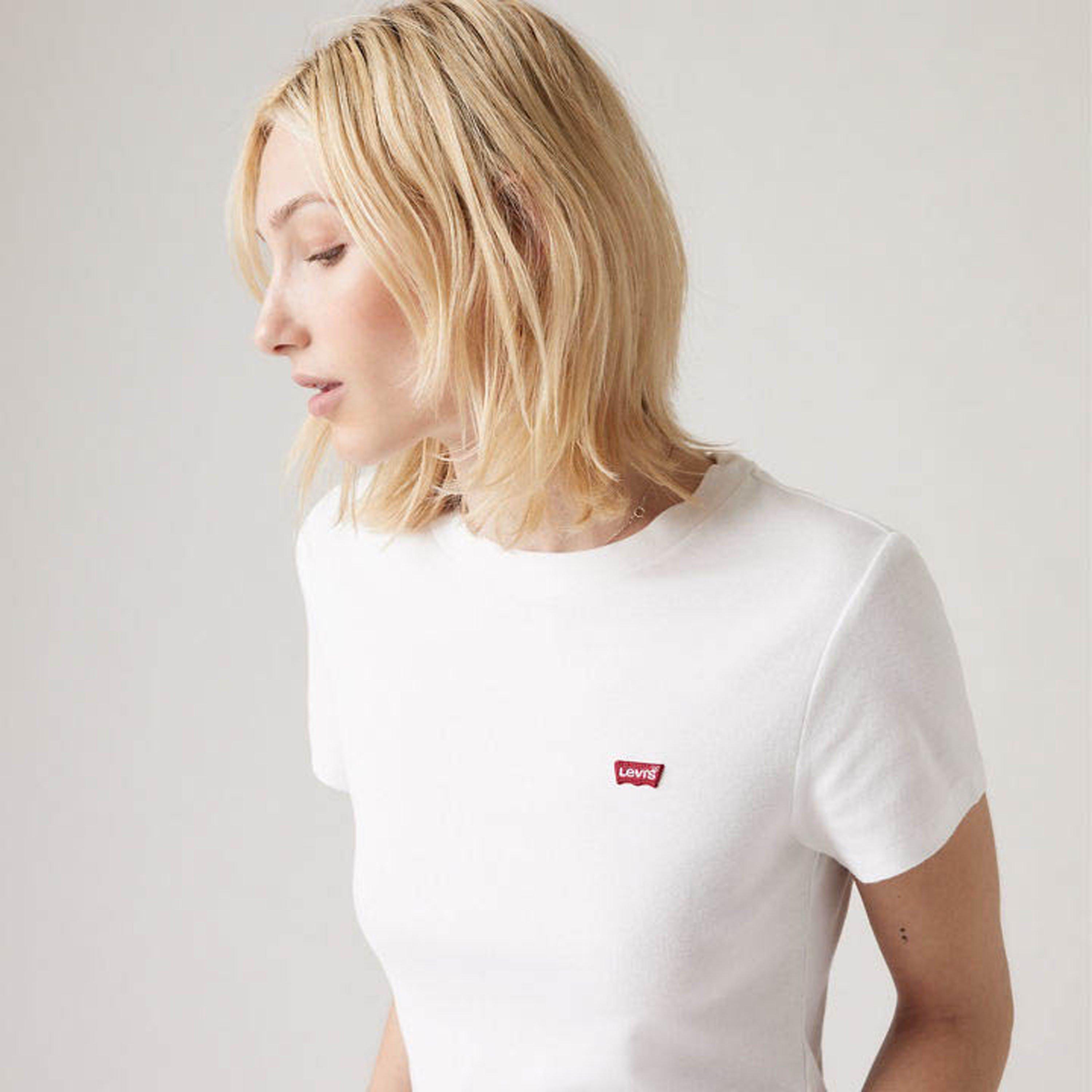 WHITE - Levis - Levis Essential Hm Ss Tee White + - 3