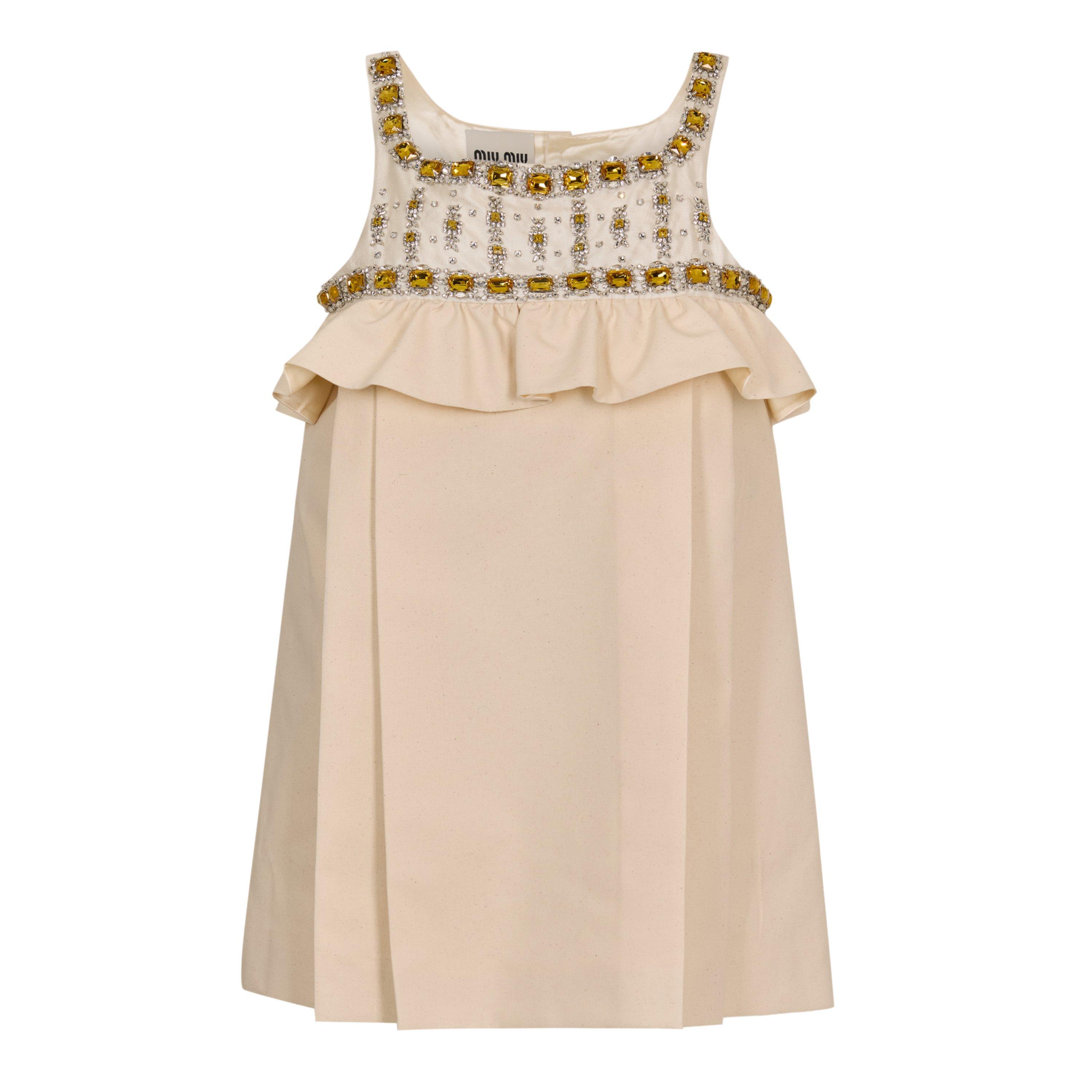 Ecru - Miu Miu - Women's Mini Dress - 1