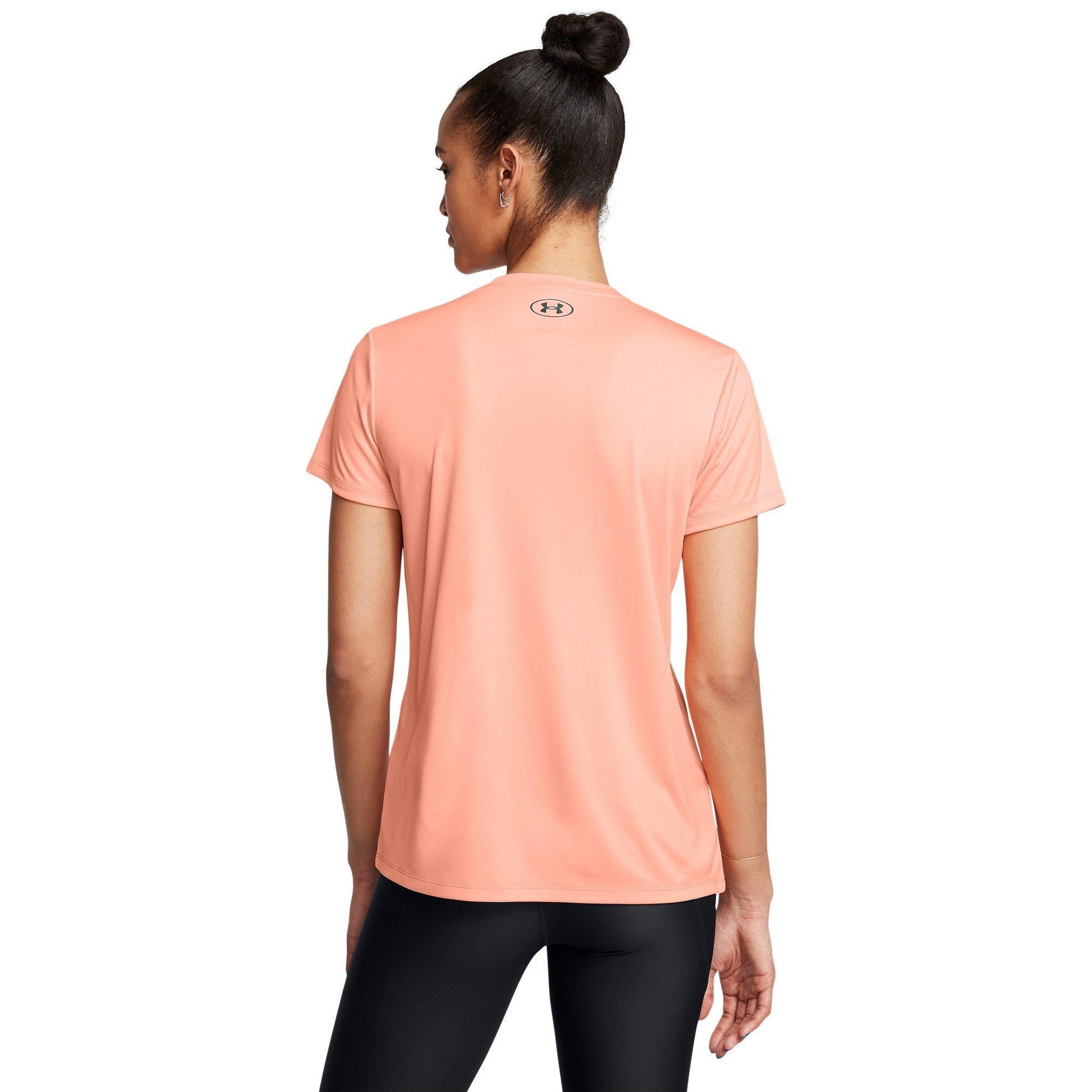 Bub.Peach/Black - Under Armour - Women's Velocity Short Sleeve T-Shirt - 3