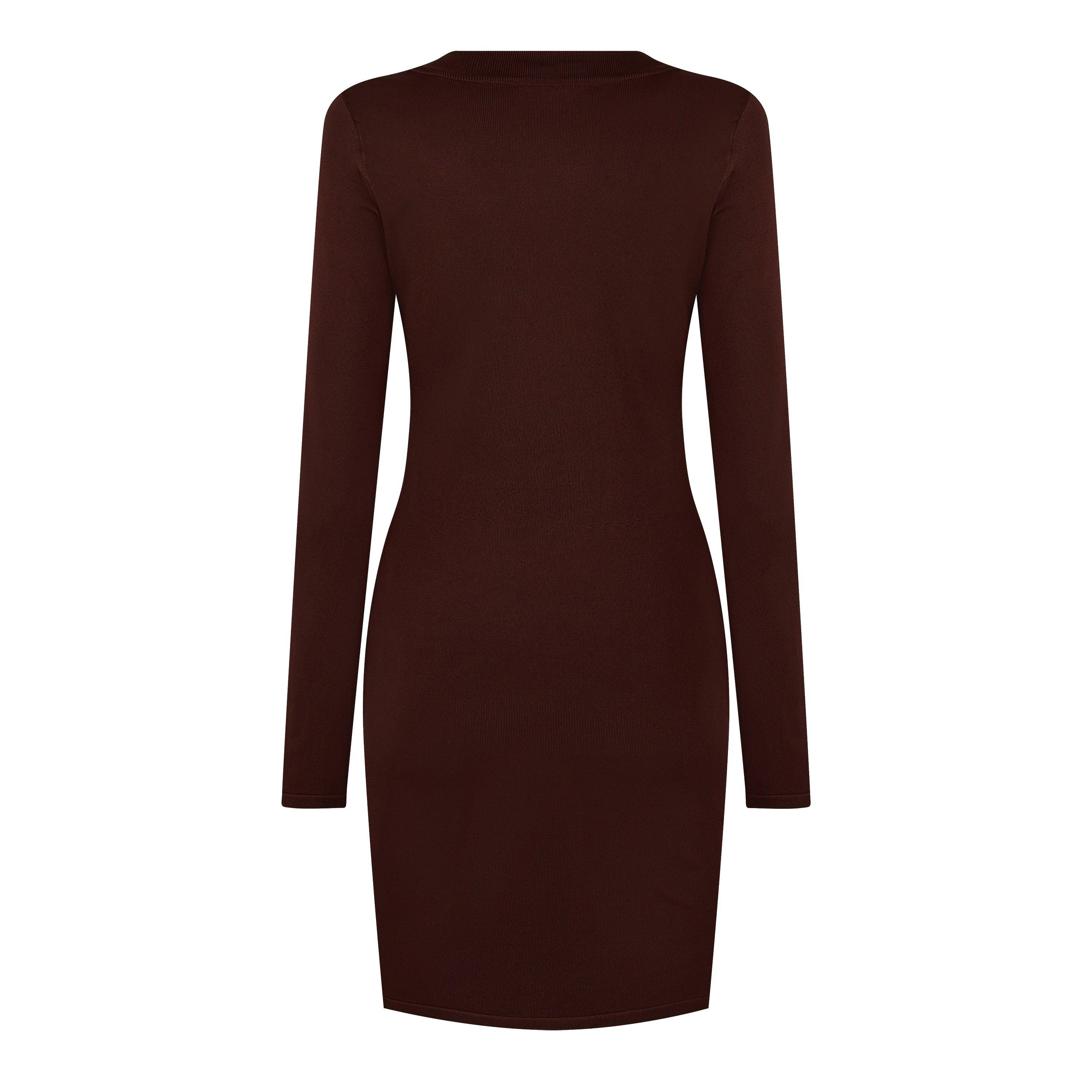 CHOCOLAT - Saint Laurent - Décolleté Knit Mini Dress - 6