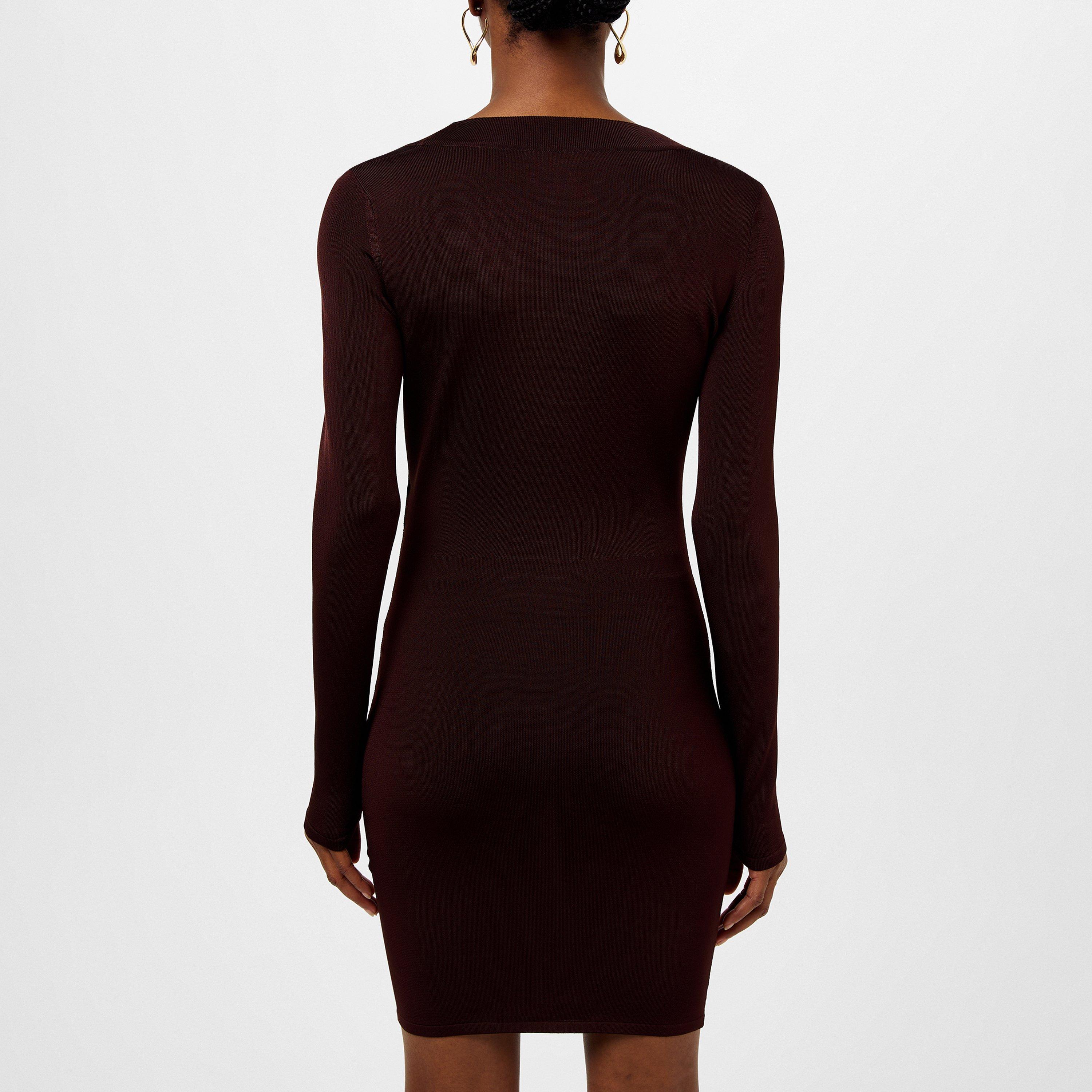 CHOCOLAT - Saint Laurent - Décolleté Knit Mini Dress - 3