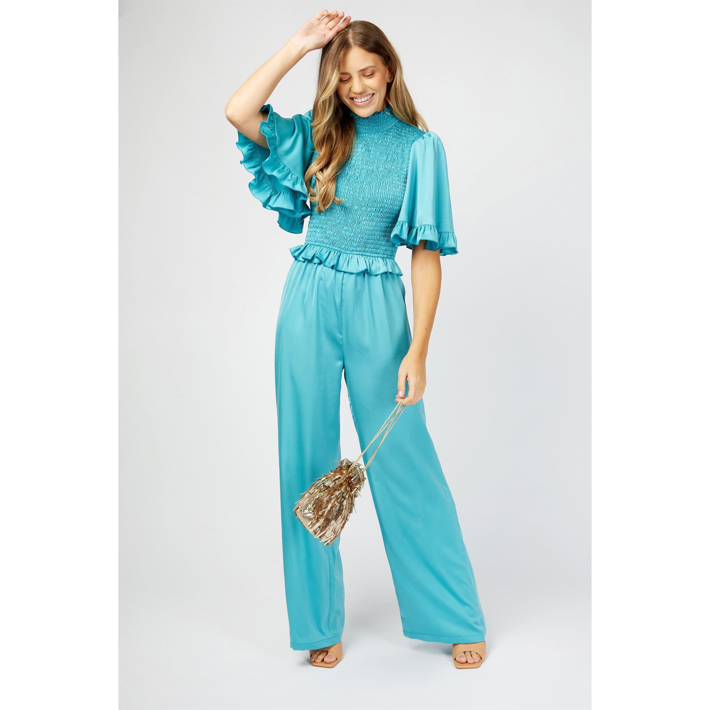 Little Mistress Women's Jumpsuit - Turquoise