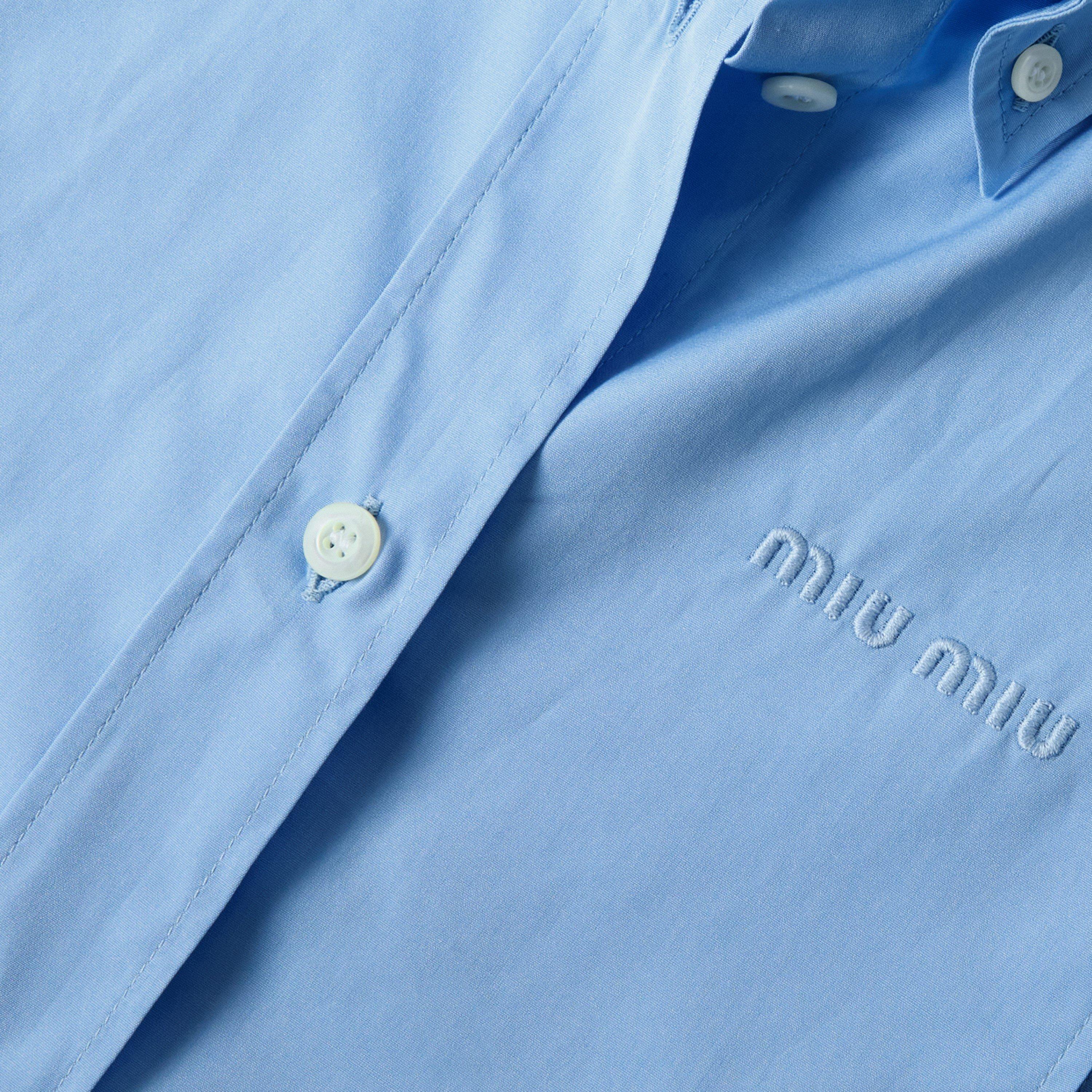 Celeste - Miu Miu - Women's Short Sleeve Plain Shirt - 3