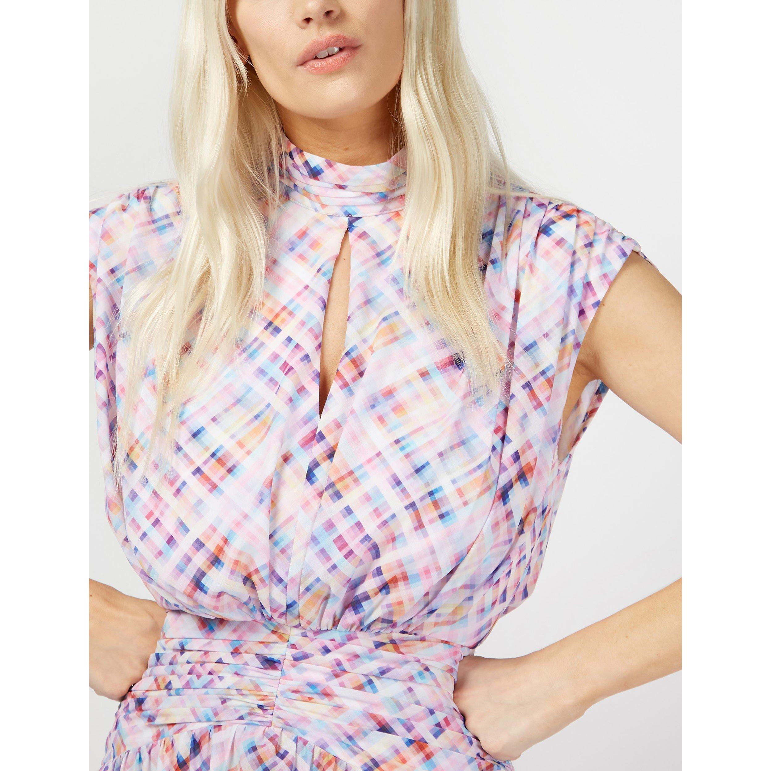 Mlti Chk Prnt - Little Mistress - Maxi Dress - 3