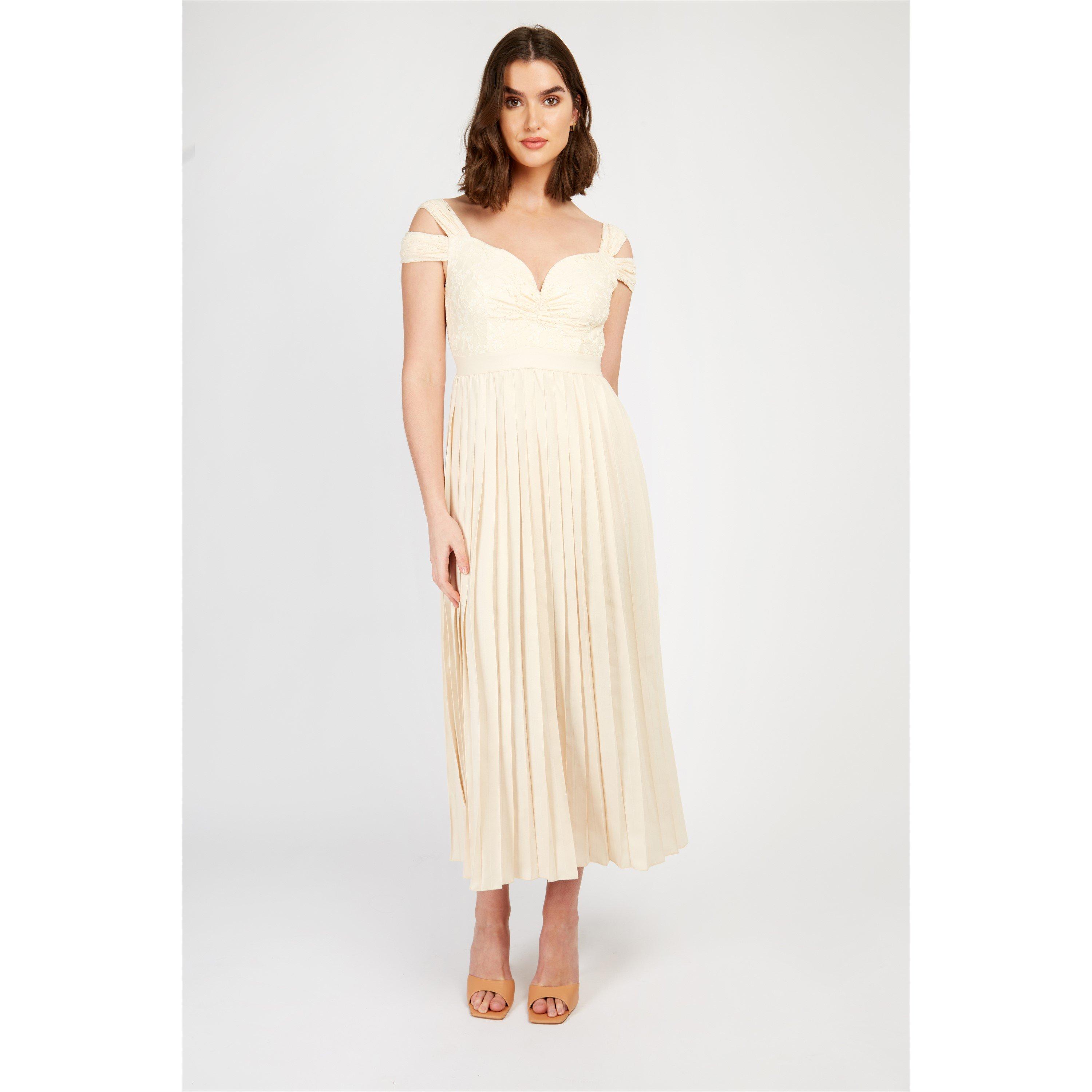 Cream - Little Mistress - Women's Maxi Dress - 1