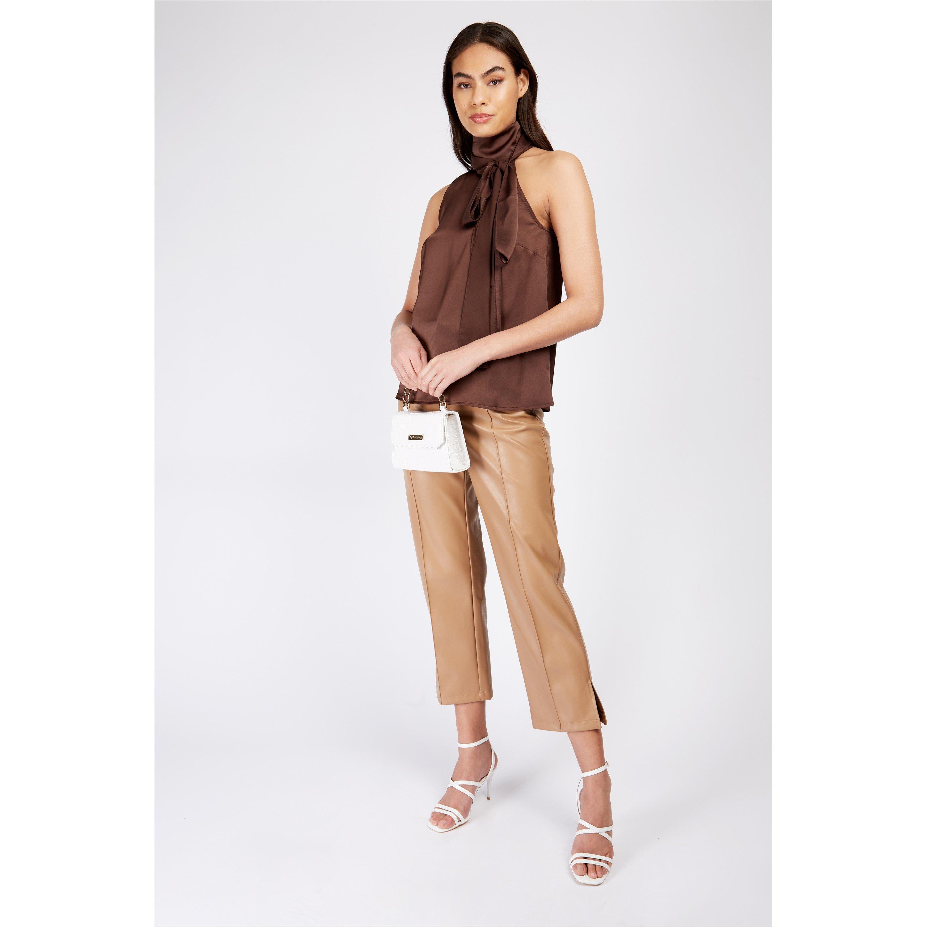 Dark Oak - Little Mistress - Women's Wrap Top - 1