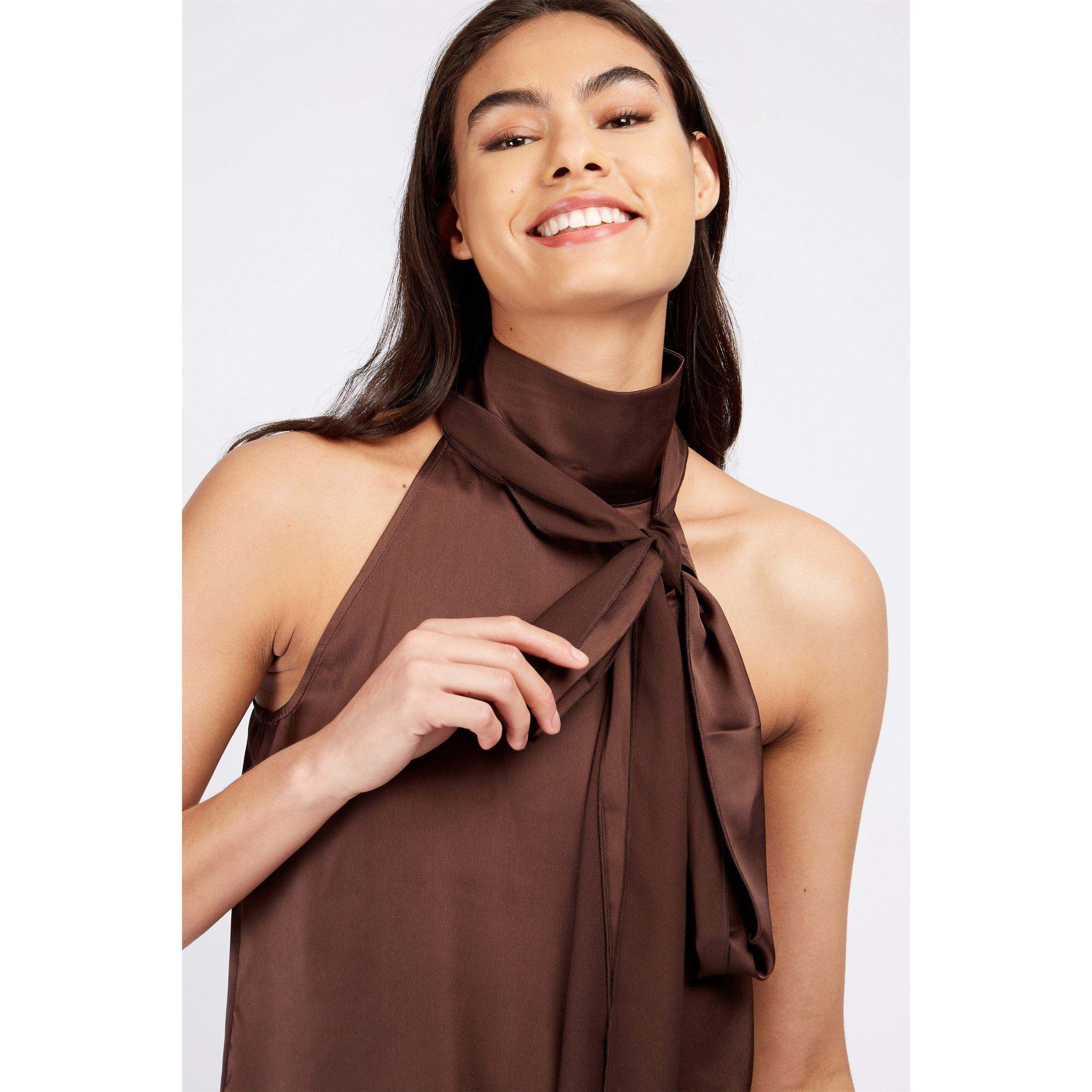 Dark Oak - Little Mistress - Women's Wrap Top - 3