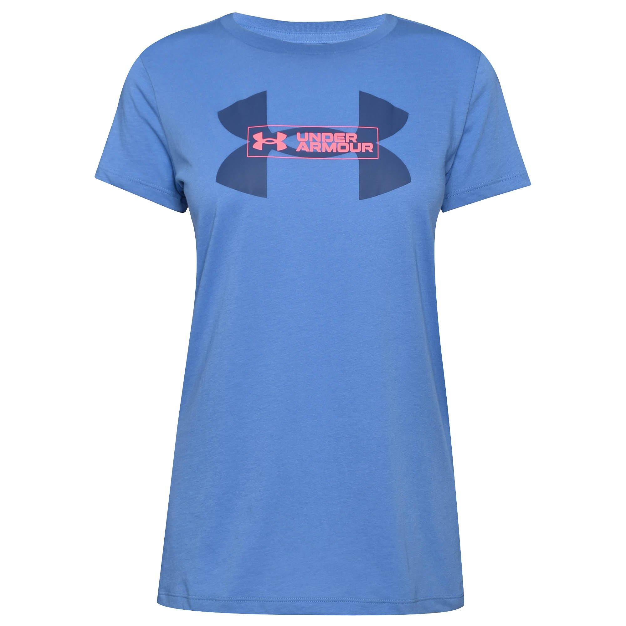 Under Armour | Layered Logo Womens T Shirt | Regular Fit T-Shirts ...