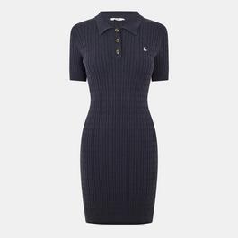 Jack Wills Wills Moray Polo Cable Knitted Mini Dress Women