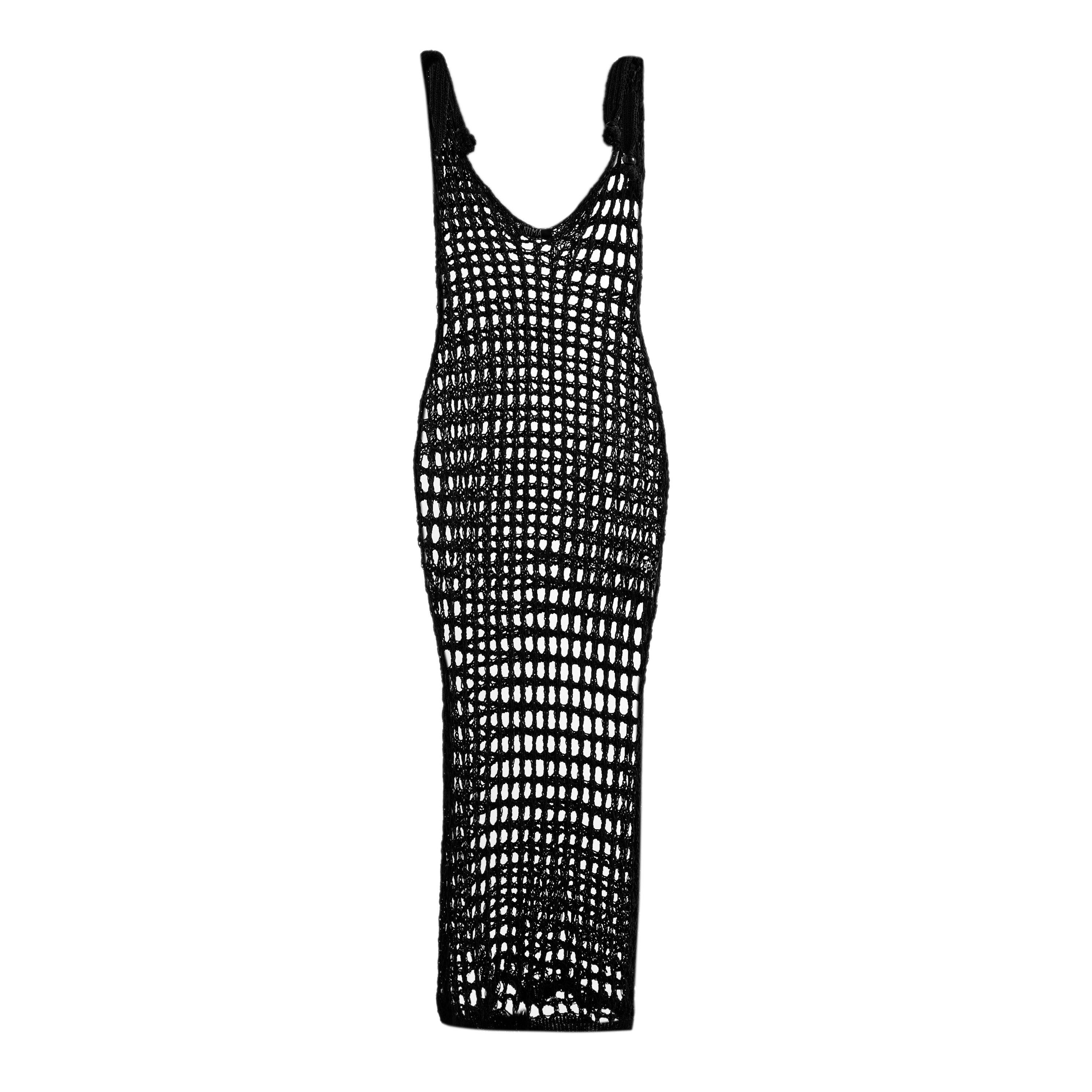 Black - Nima Liminal Knitting - Women's Short Mini Dress - 1
