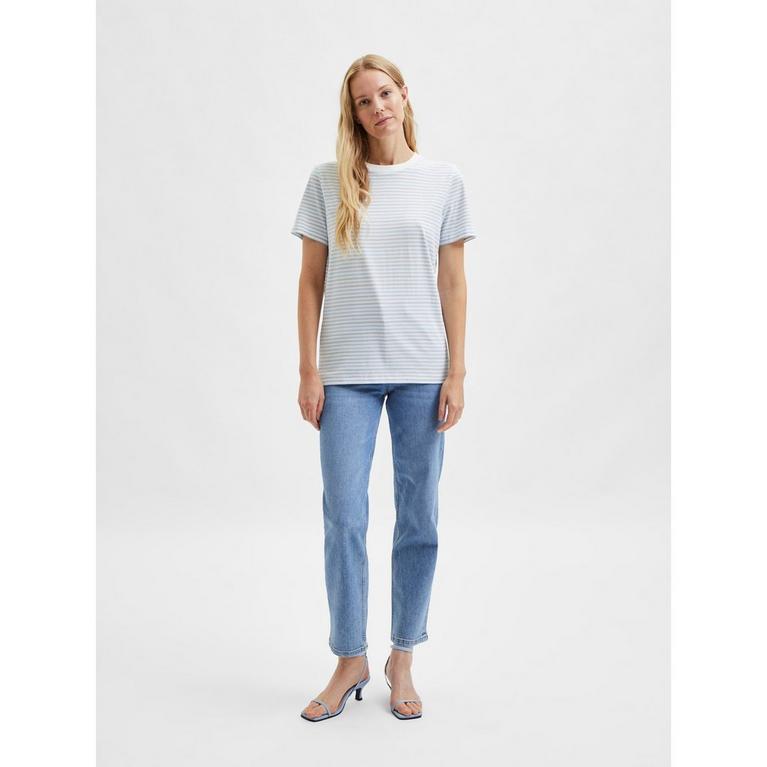 Cashmere Bleu - Selected Femme - Perfect T-shirt nba - 3