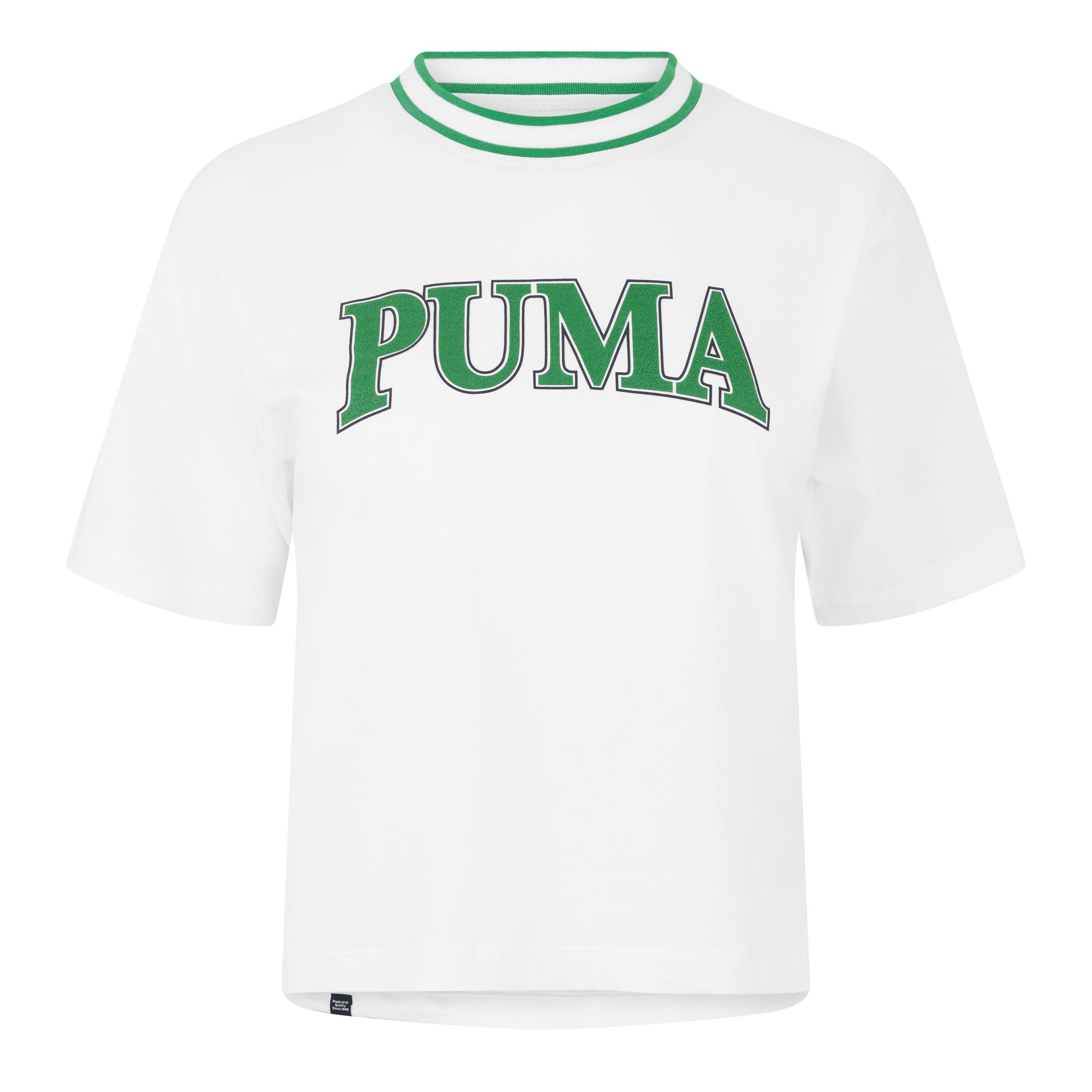 Wit/Groen - Puma - Squad Graphic Regular Fit T-Shirt - 5