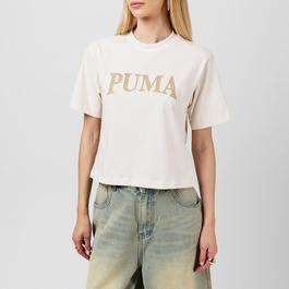 puma Football Squad Graphic Tee T Shirt Womens