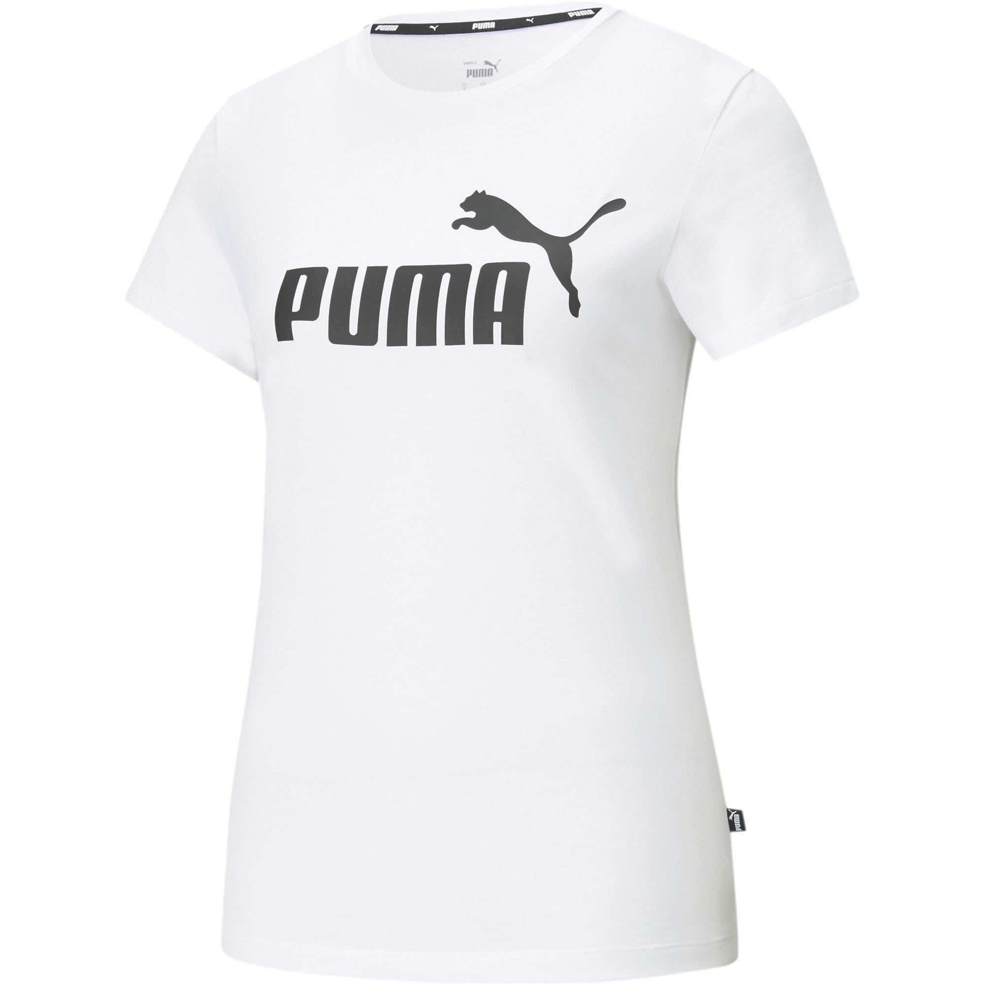 Puma Women's Regular Fit Logo T-Shirt - White Puma White - 16 (XL)