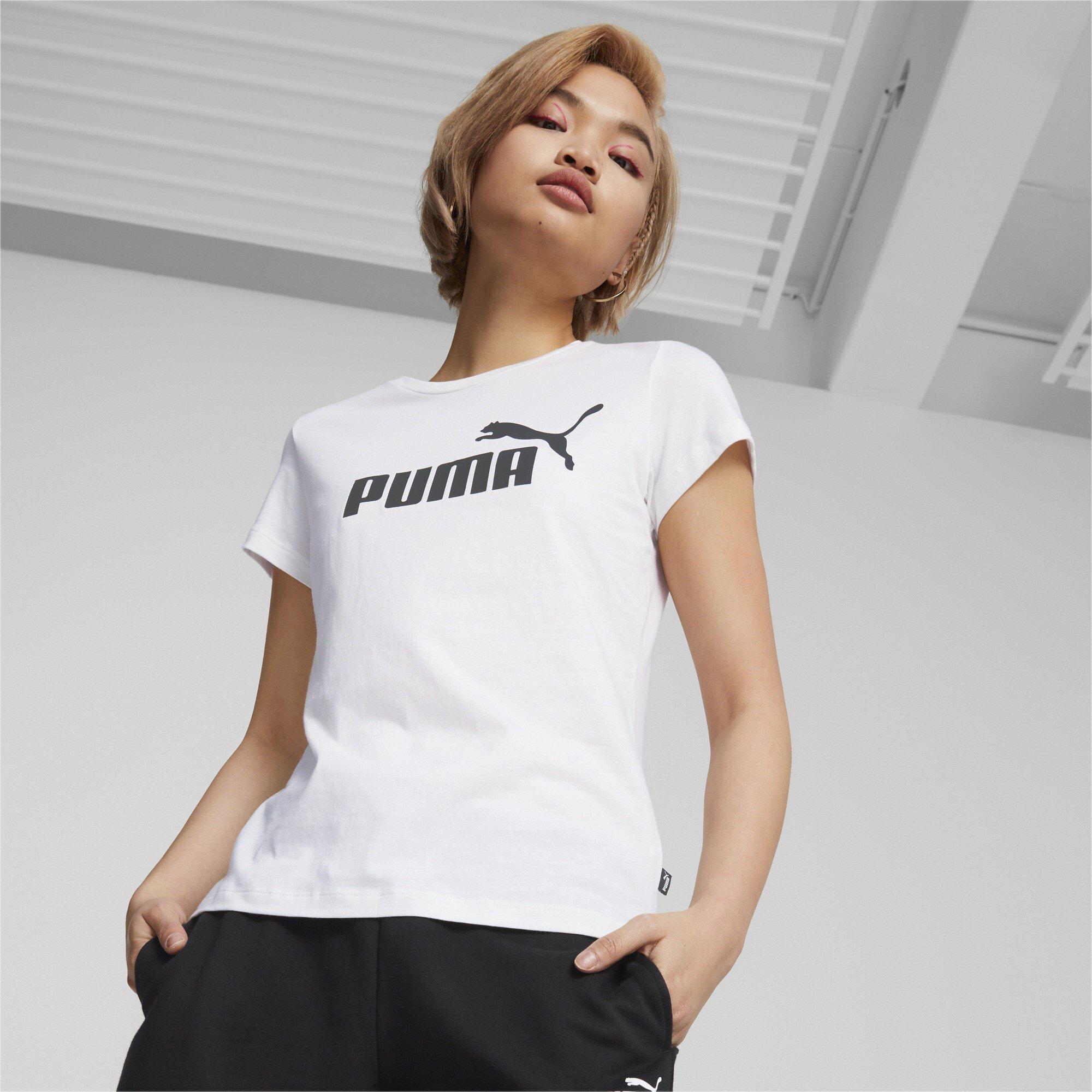 Branco Puma - Puma - Regular Fit Logo T-Shirt - 2