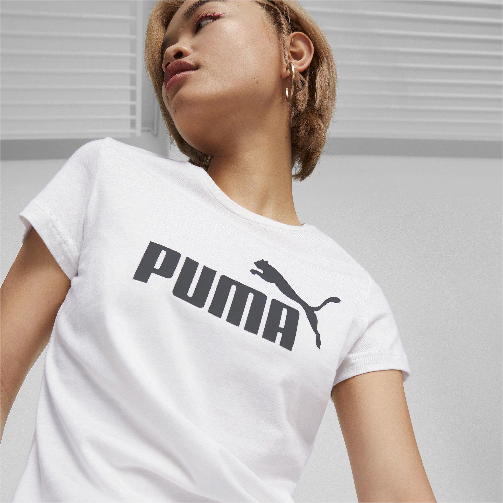 Branco Puma - Puma - Regular Fit Logo T-Shirt - 4