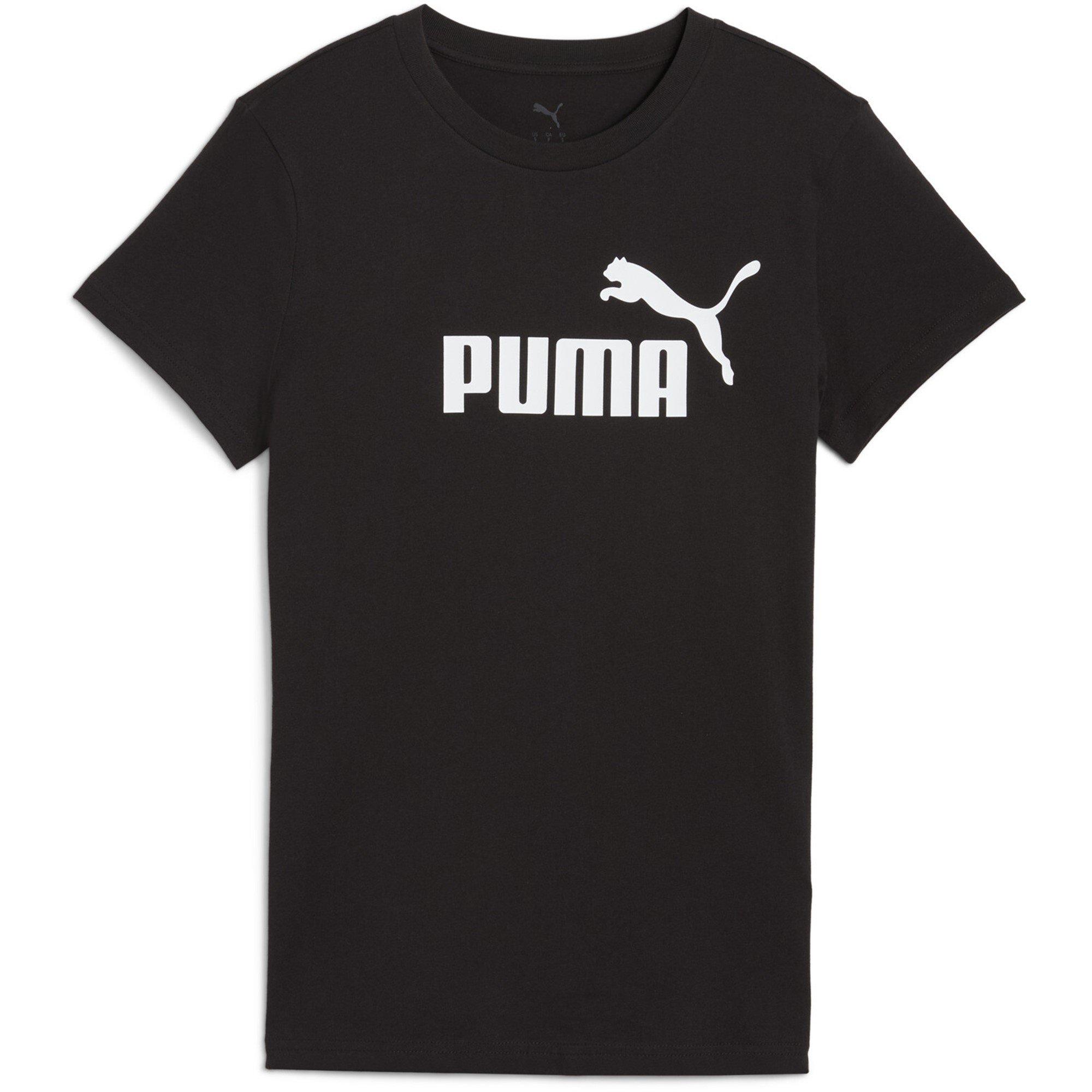 Puma Women's Regular Fit Logo T-Shirt - Black Puma Black - 12 (M)