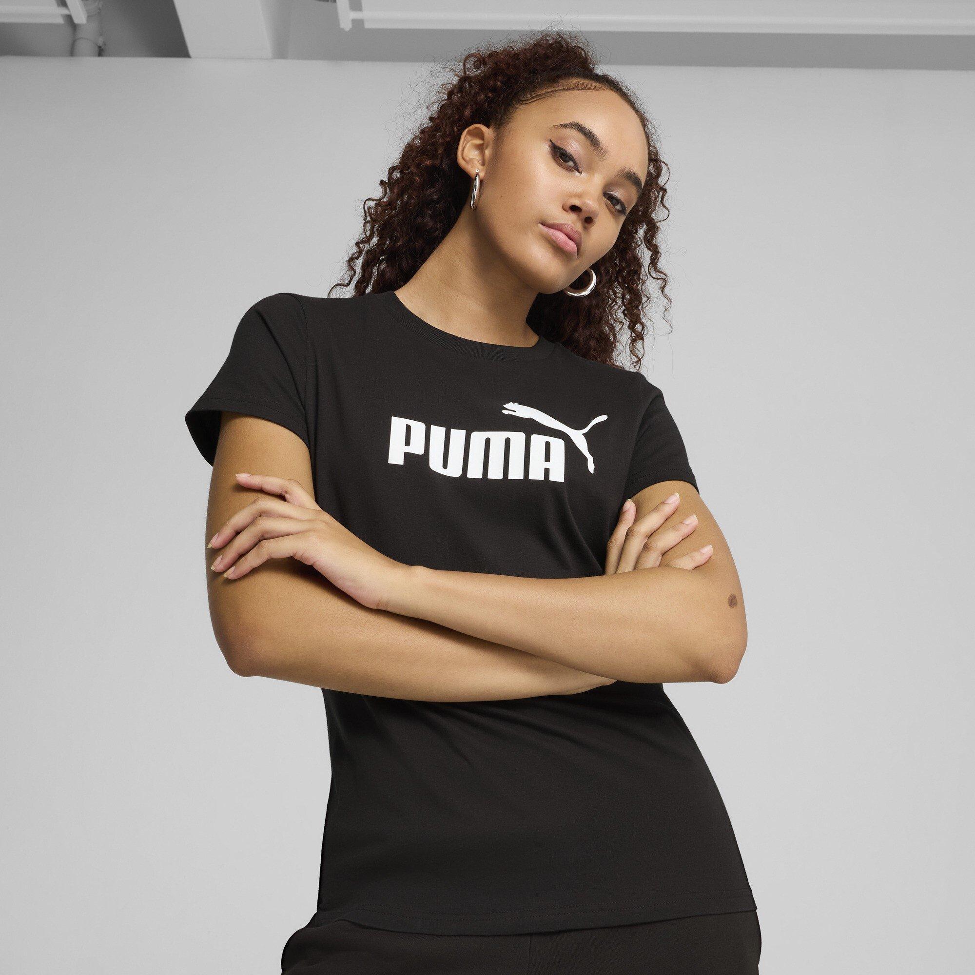 Puma Black - Puma - Women's Regular Fit Logo T-Shirt - 2