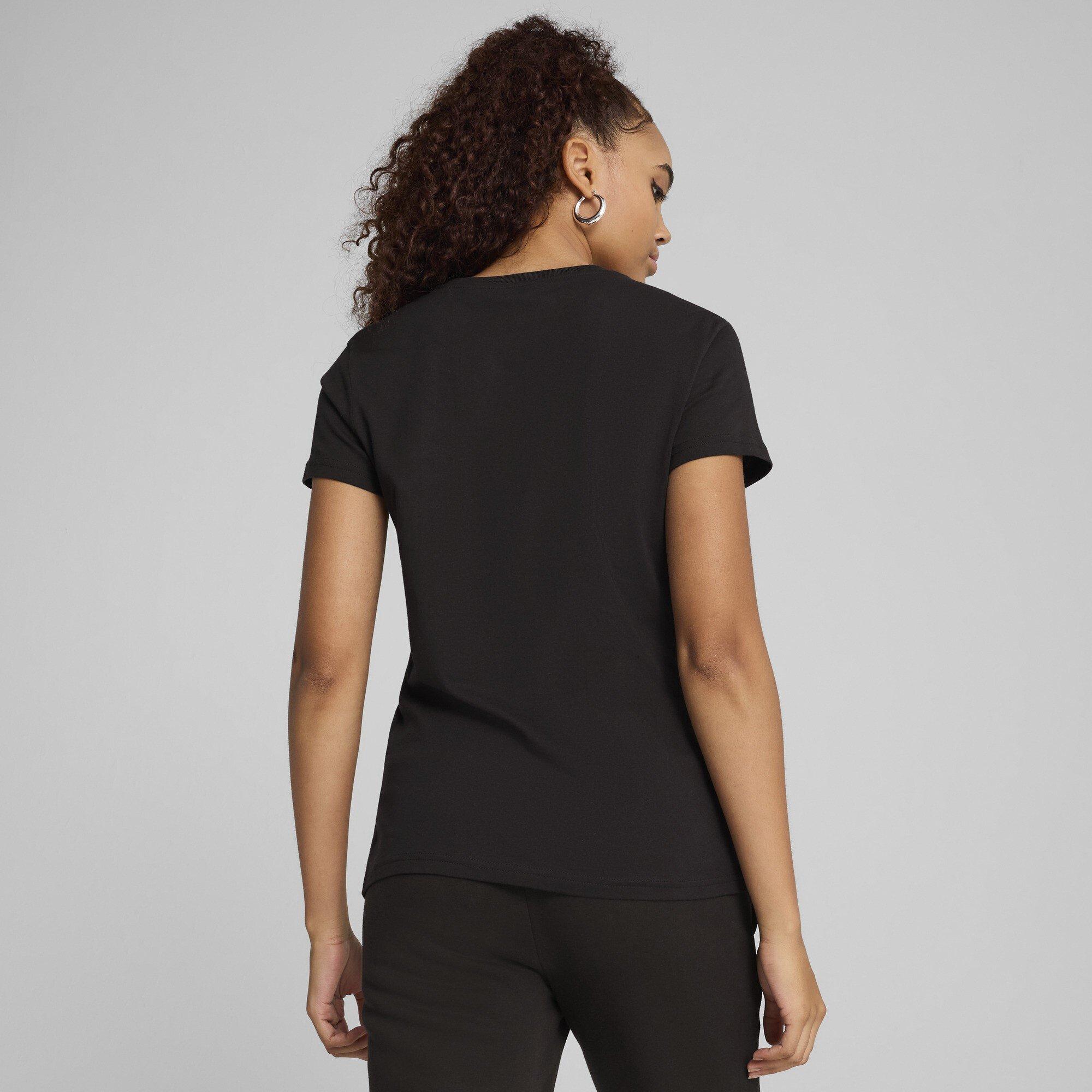 Puma Black - Puma - Women's Regular Fit Logo T-Shirt - 3