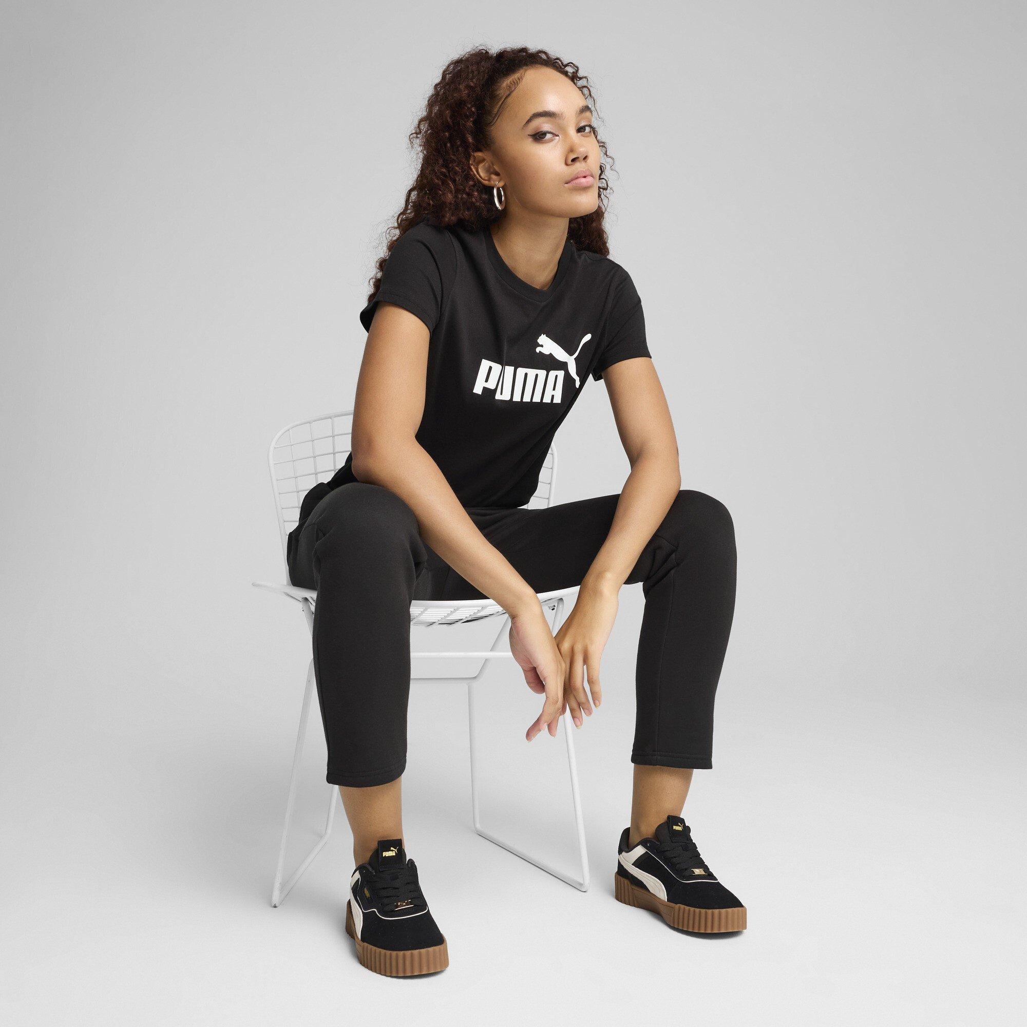 Puma Black - Puma - Women's Regular Fit Logo T-Shirt - 4