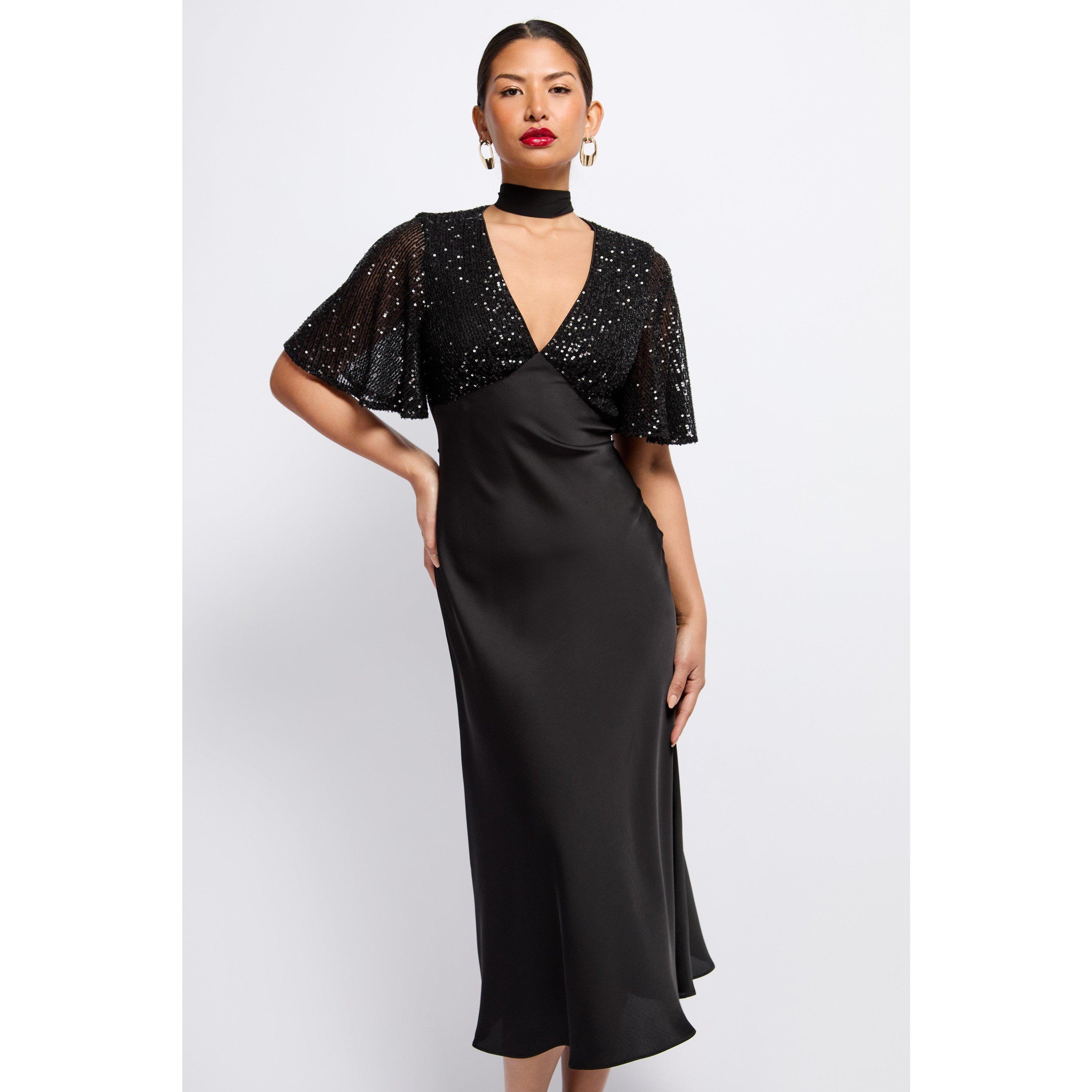Little Mistress Women's Maxi Dress - Black - 10 (S)