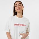 Blanc - Jack Wills - New Balance T-shirt met logo en lange mouwen in bordeauxrood - 3