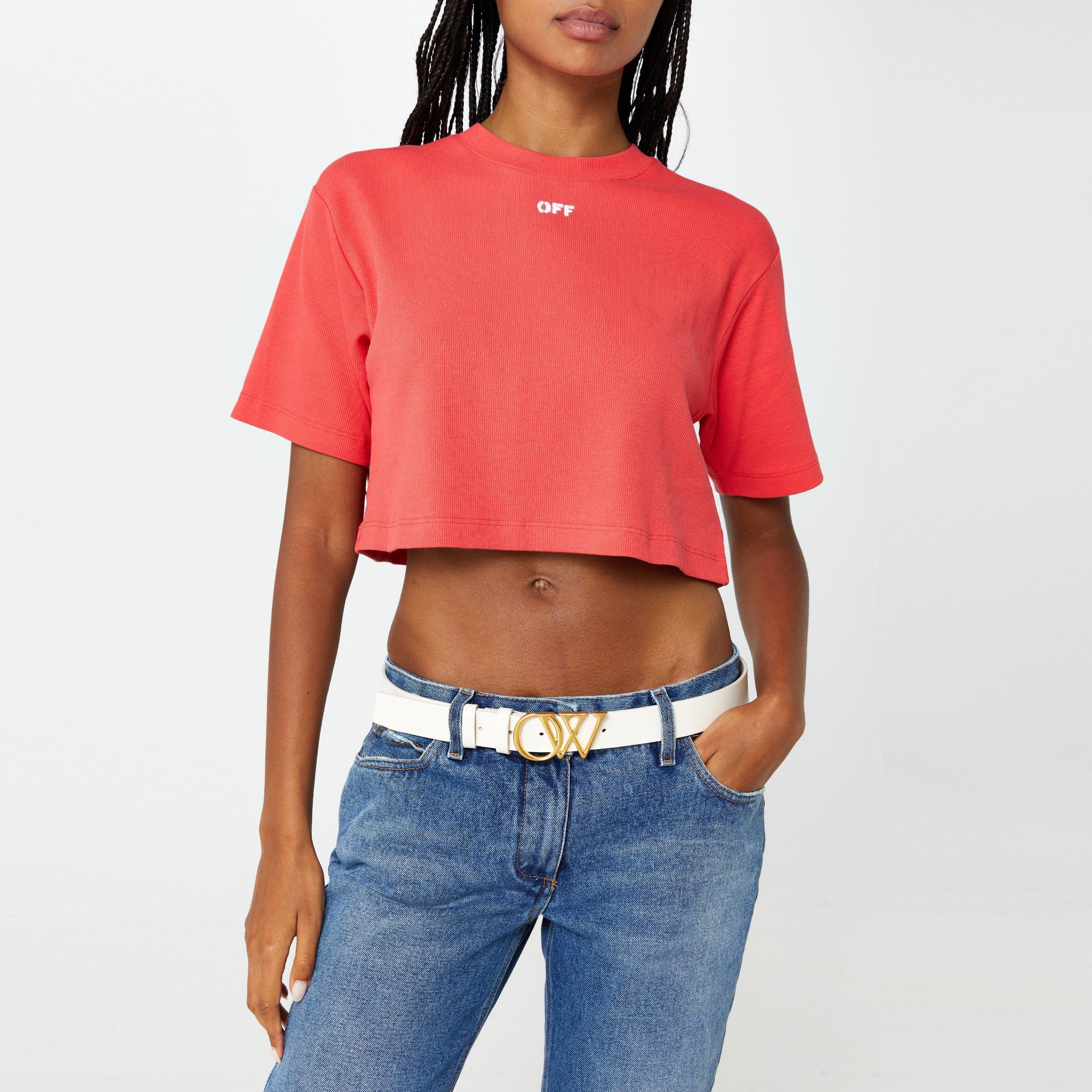 Tシャツ・カットソー   Functional Crop Short Sleeve T-Shirt KS1642 Women's Organic Boxy Crop T-Shirts – Colorful Standard