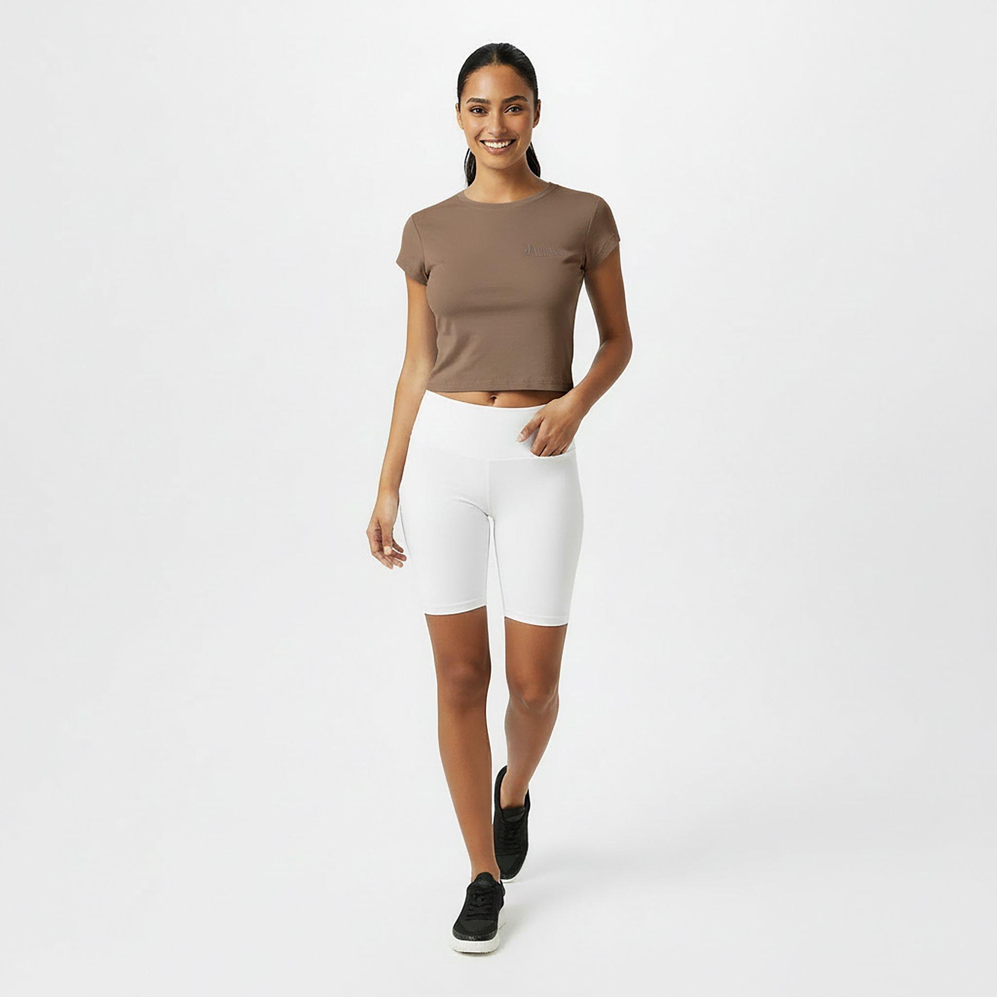 Mocha - Jack Wills - Women's Cropped Short-Sleeve Slim Fit T-Shirt - 5