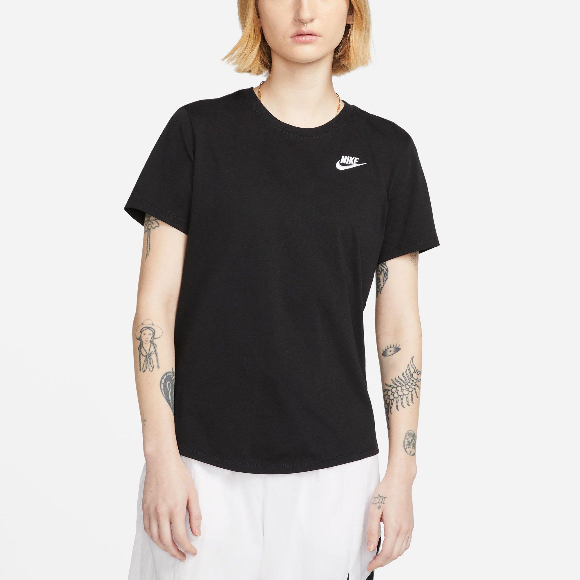 Black/White - Nike - Sportswear Club Essentials Womens T Shirt - 1
