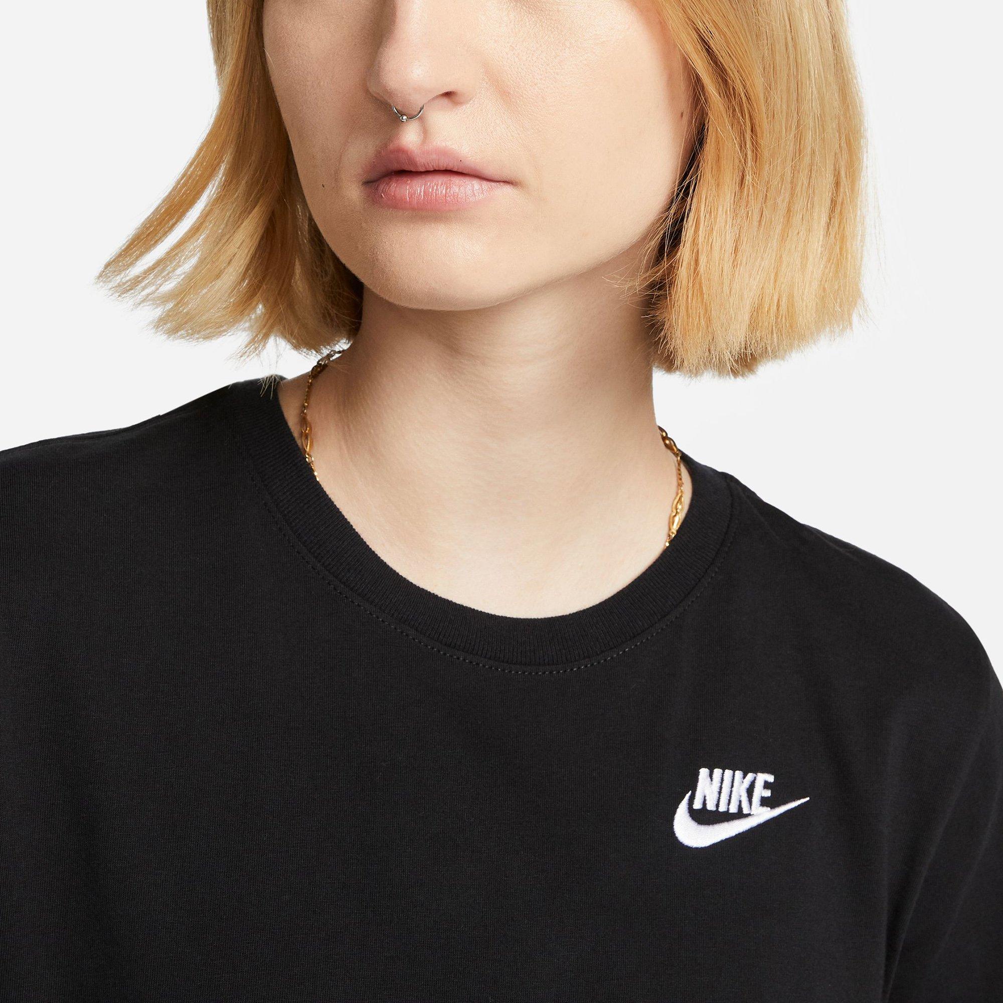 Black/White - Nike - Sportswear Club Essentials Womens T Shirt - 3