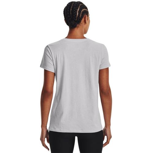 Gray/Briliance - Under Armour - Repeat Wave Womens T Shirt - 3