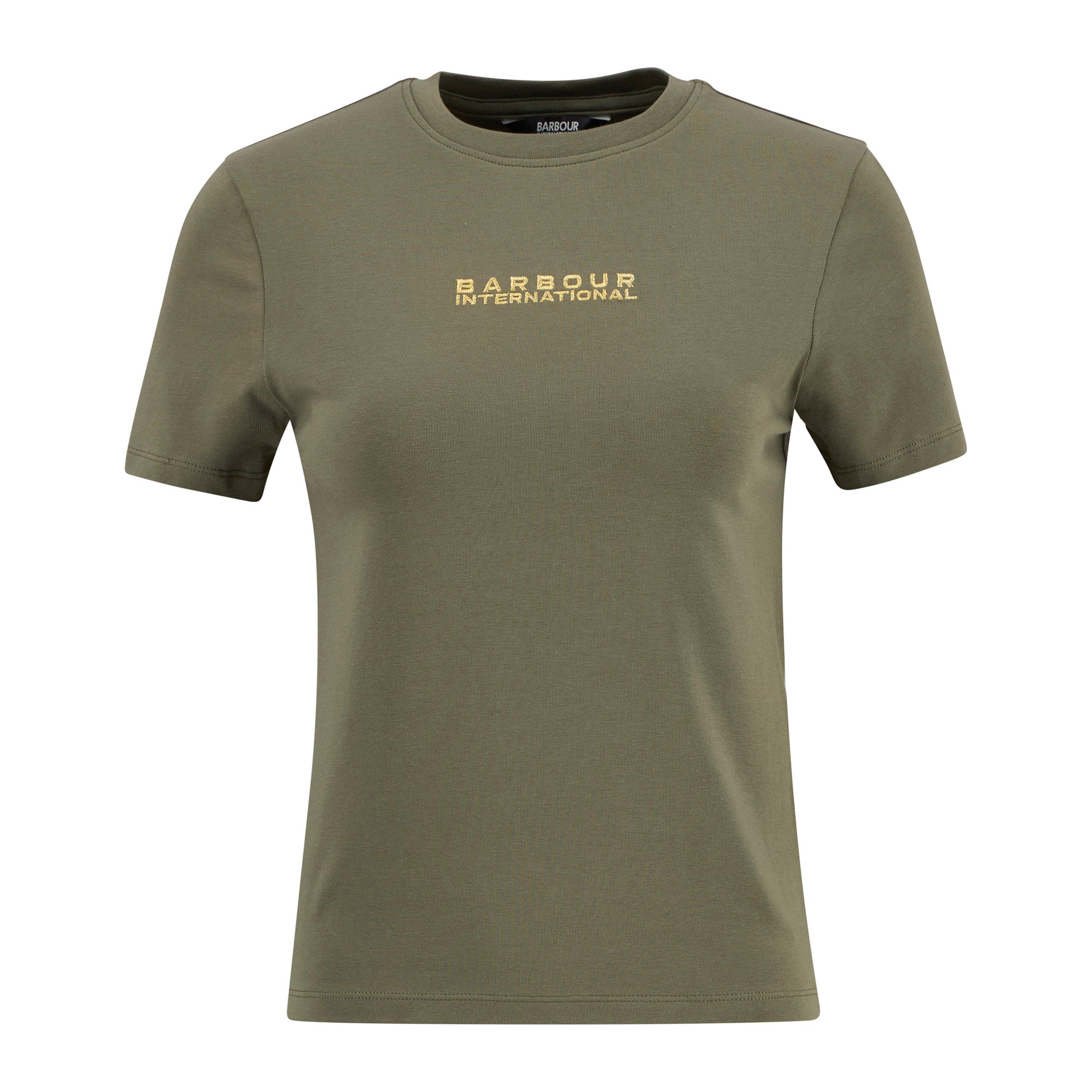 Dusky Khaki - Barbour International - Womens Devin T-Shirt - 1