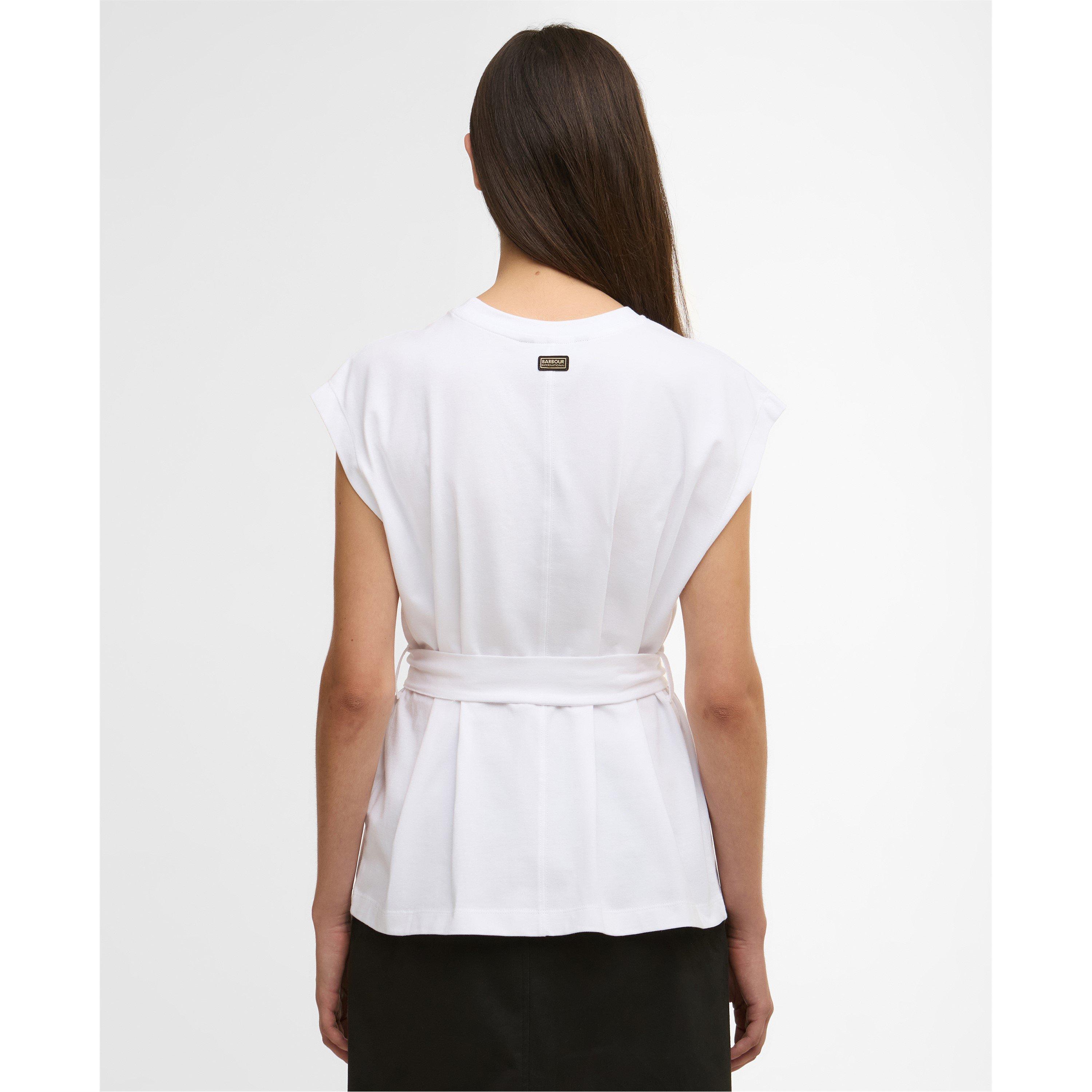 White - Barbour International - Women's Alexis Oversized T-Shirt - 3