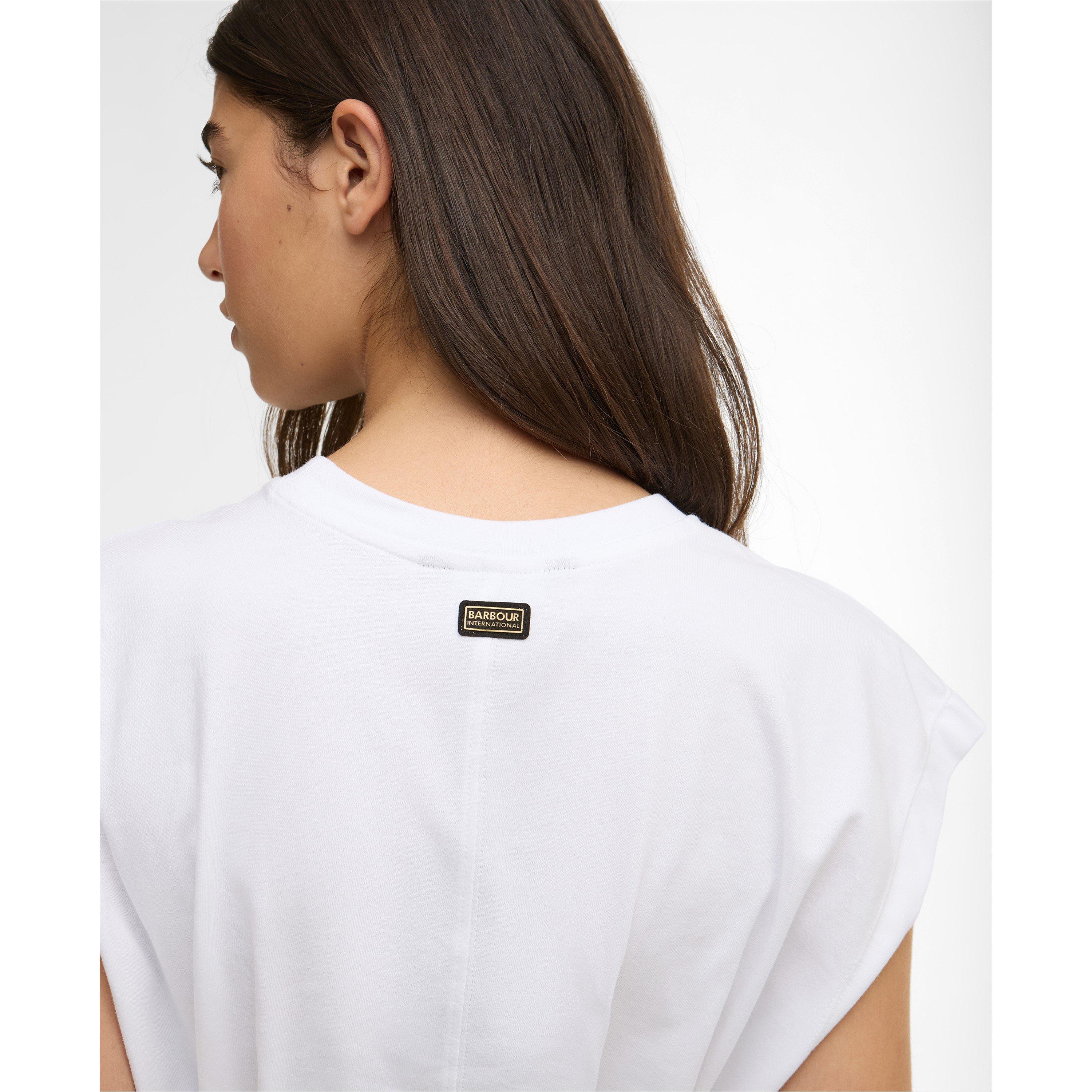 White - Barbour International - Women's Alexis Oversized T-Shirt - 5