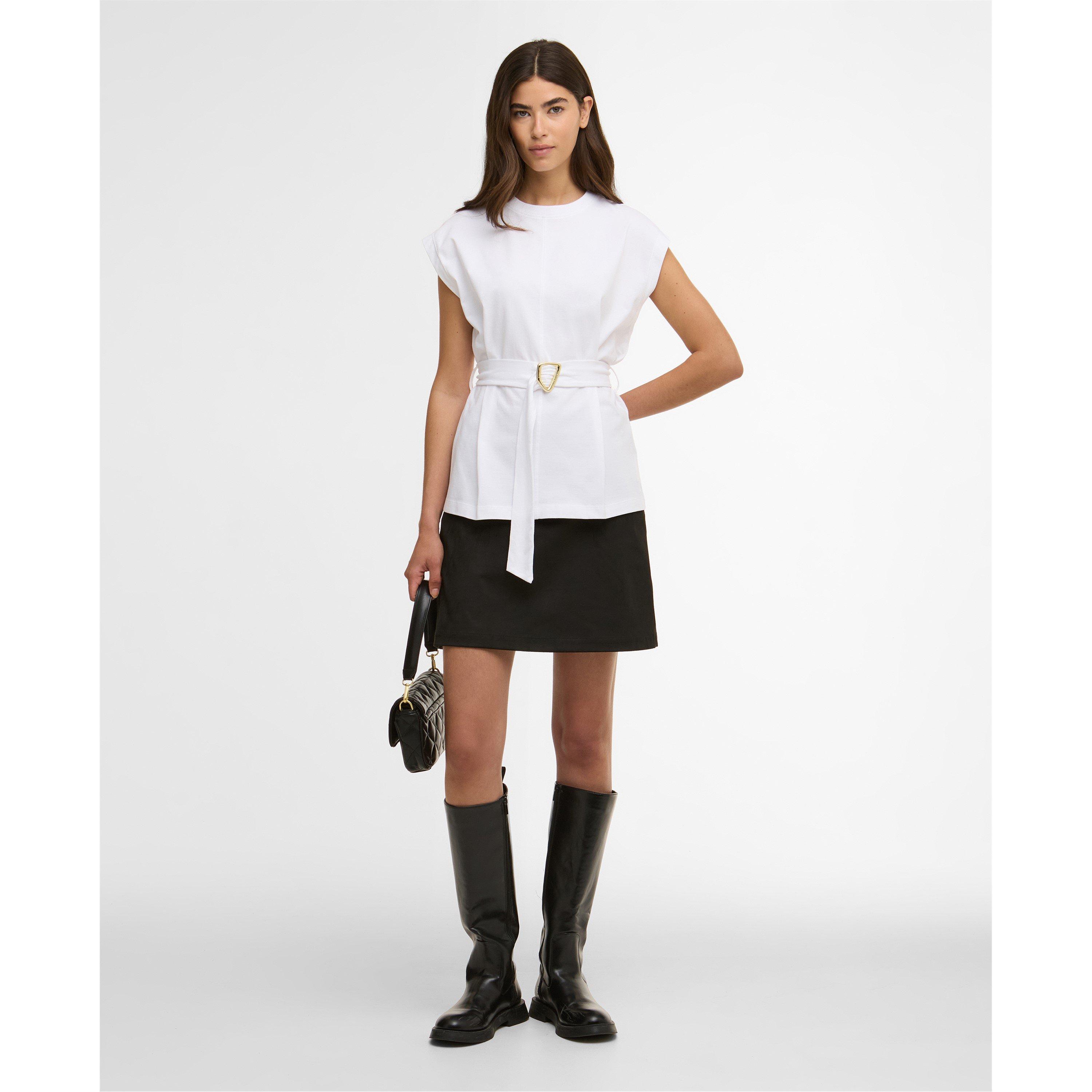 White - Barbour International - Women's Alexis Oversized T-Shirt - 6