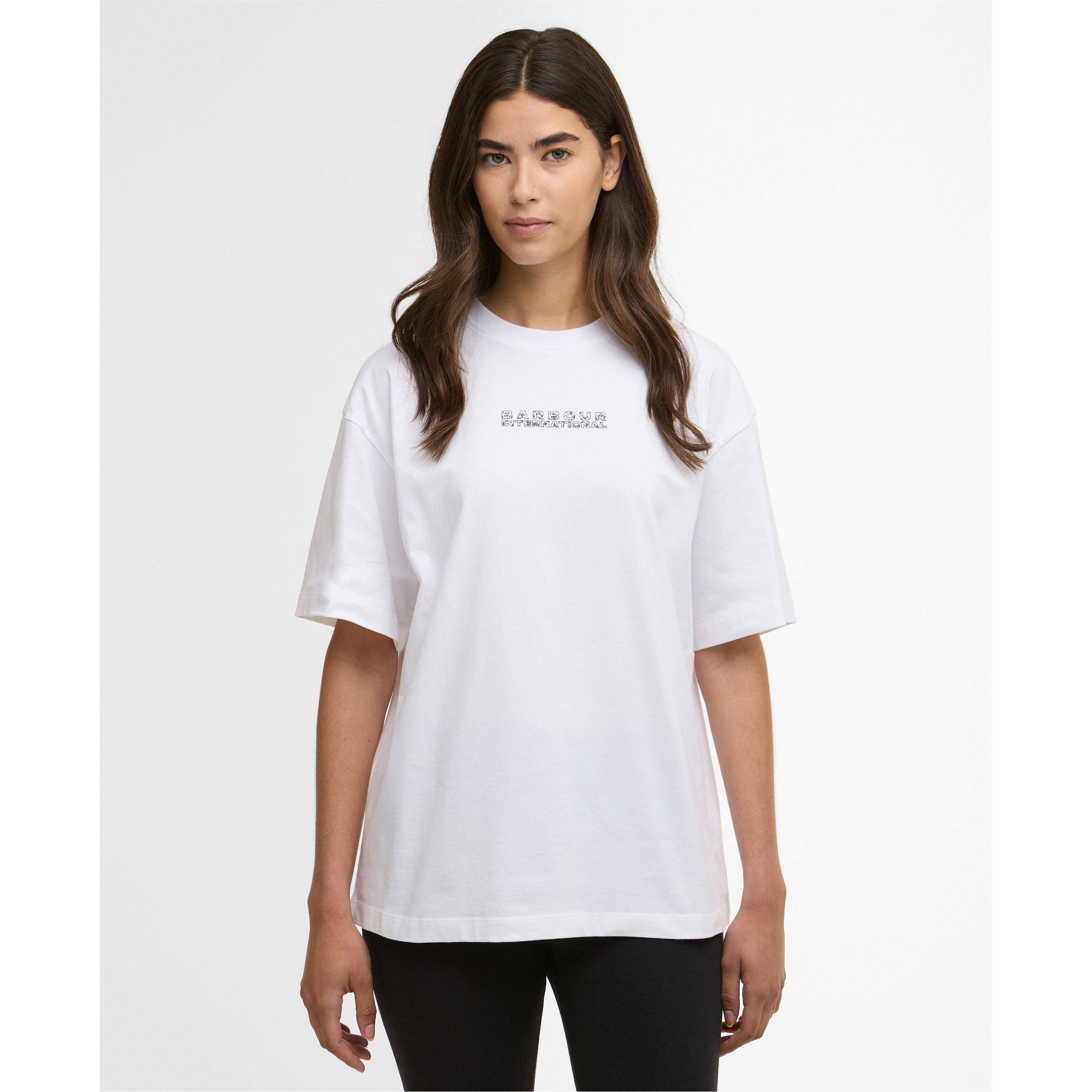 White - Barbour International - Womens Santana T-Shirt - 2