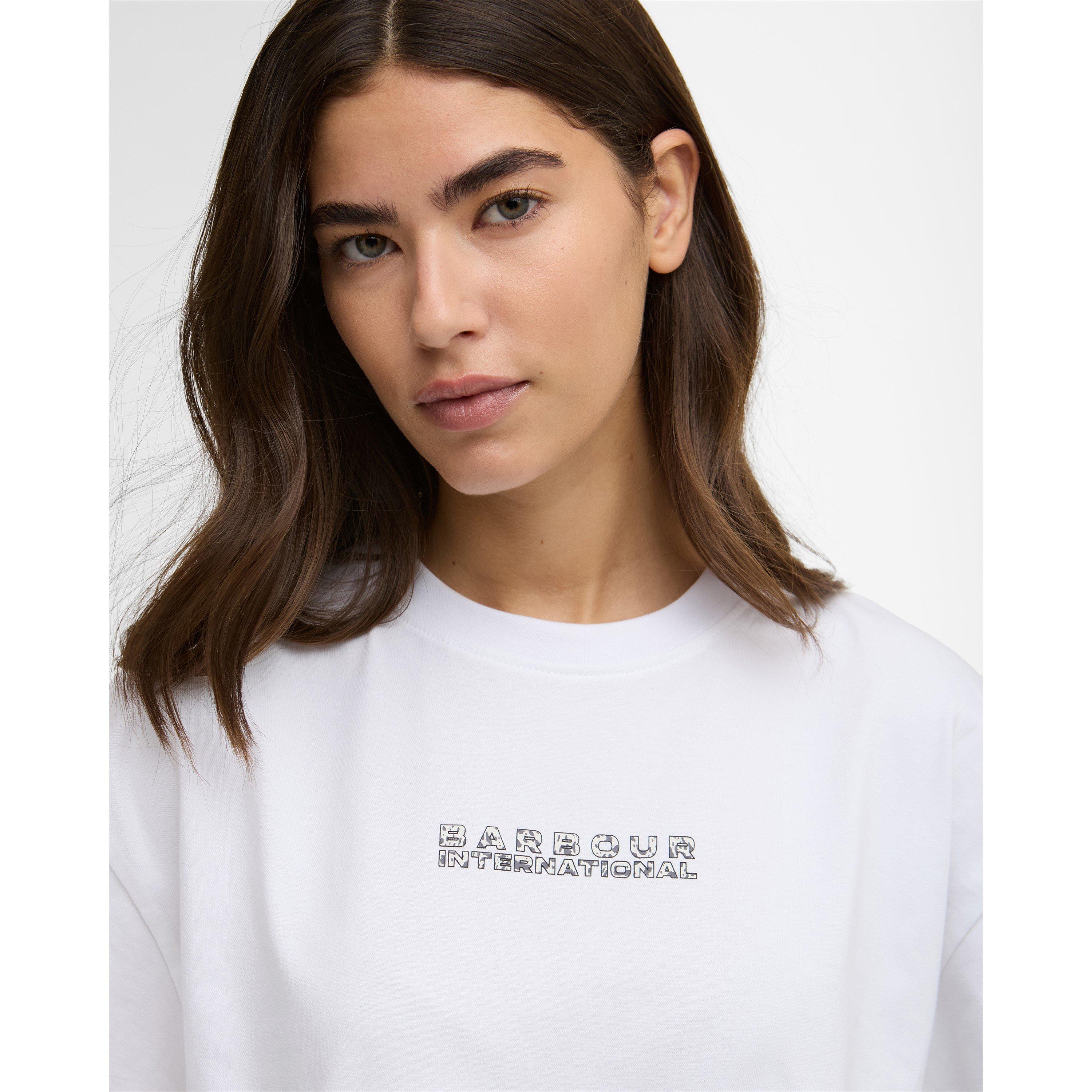 White - Barbour International - Womens Santana T-Shirt - 4