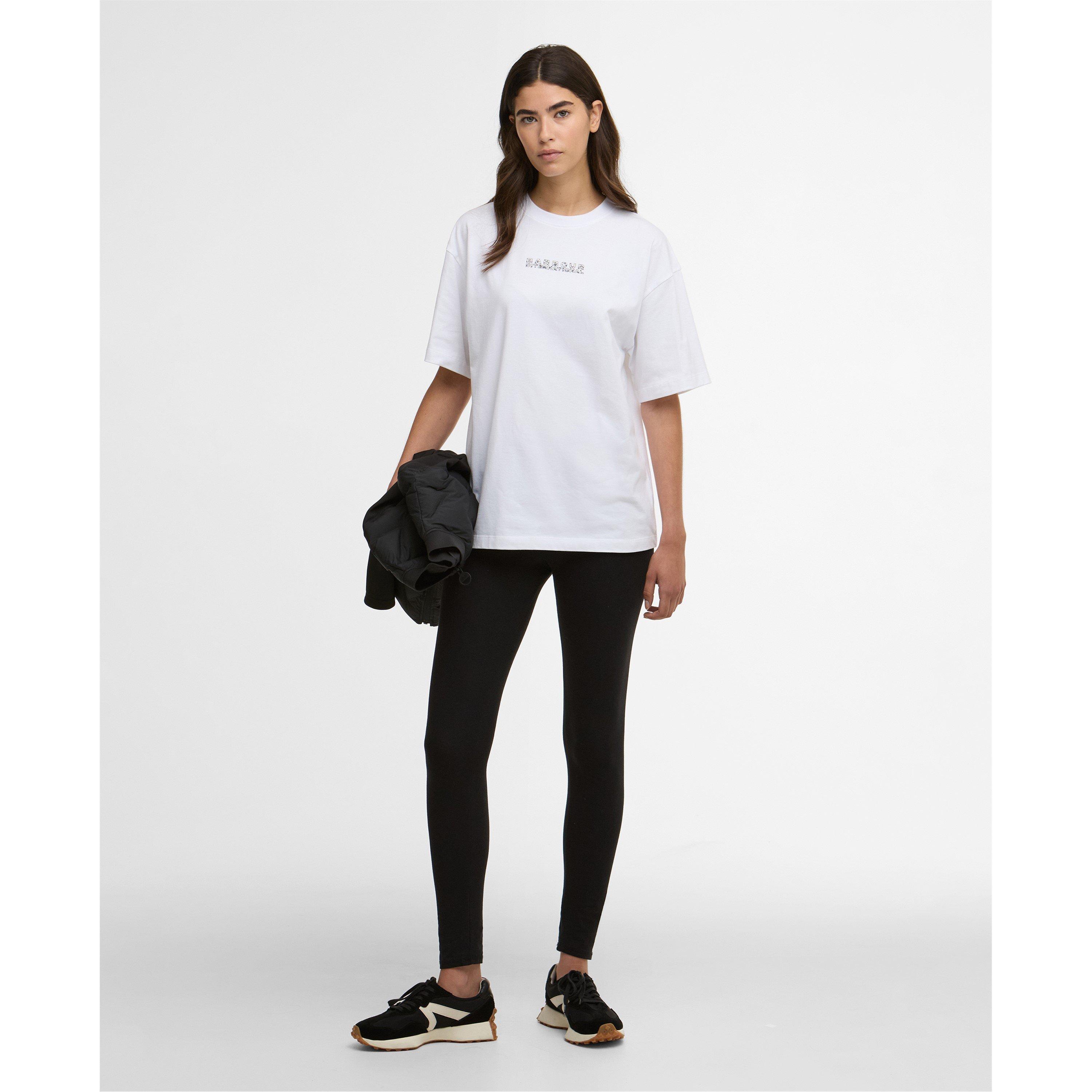 White - Barbour International - Womens Santana T-Shirt - 5