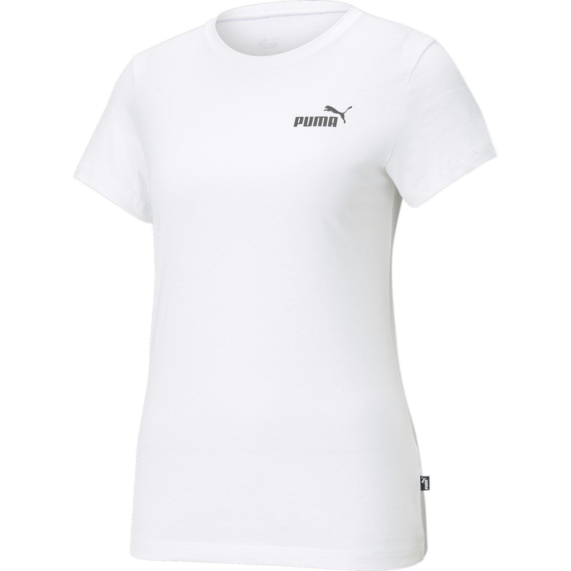 Wit - Puma - ESS Small Logo Regular Fit T-Shirt - 1