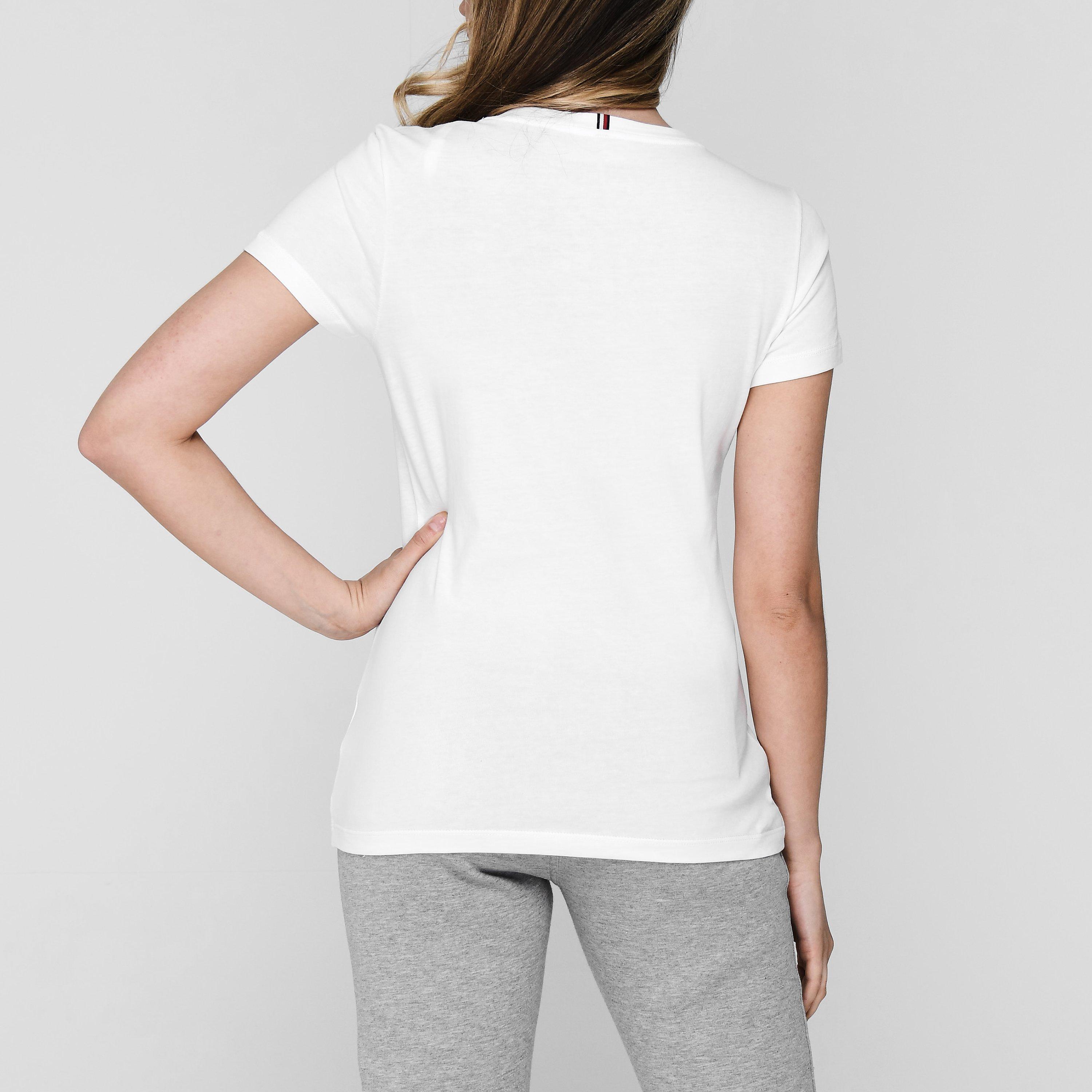 CLASSIC WHT 100 - Tommy Hilfiger - Heritage Crew Neck T Shirt - 2