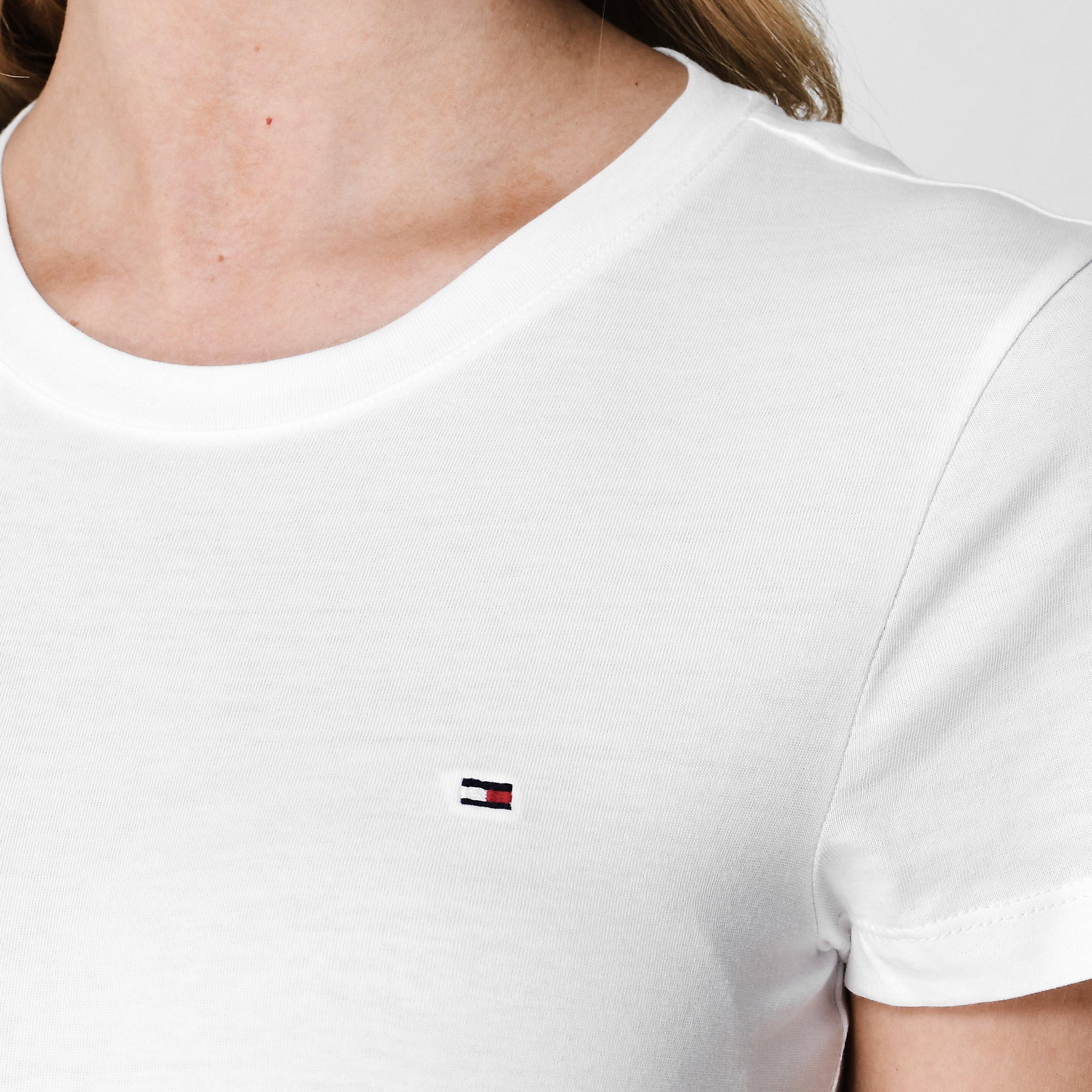 CLASSIC WHT 100 - Tommy Hilfiger - Heritage Crew Neck T Shirt - 3